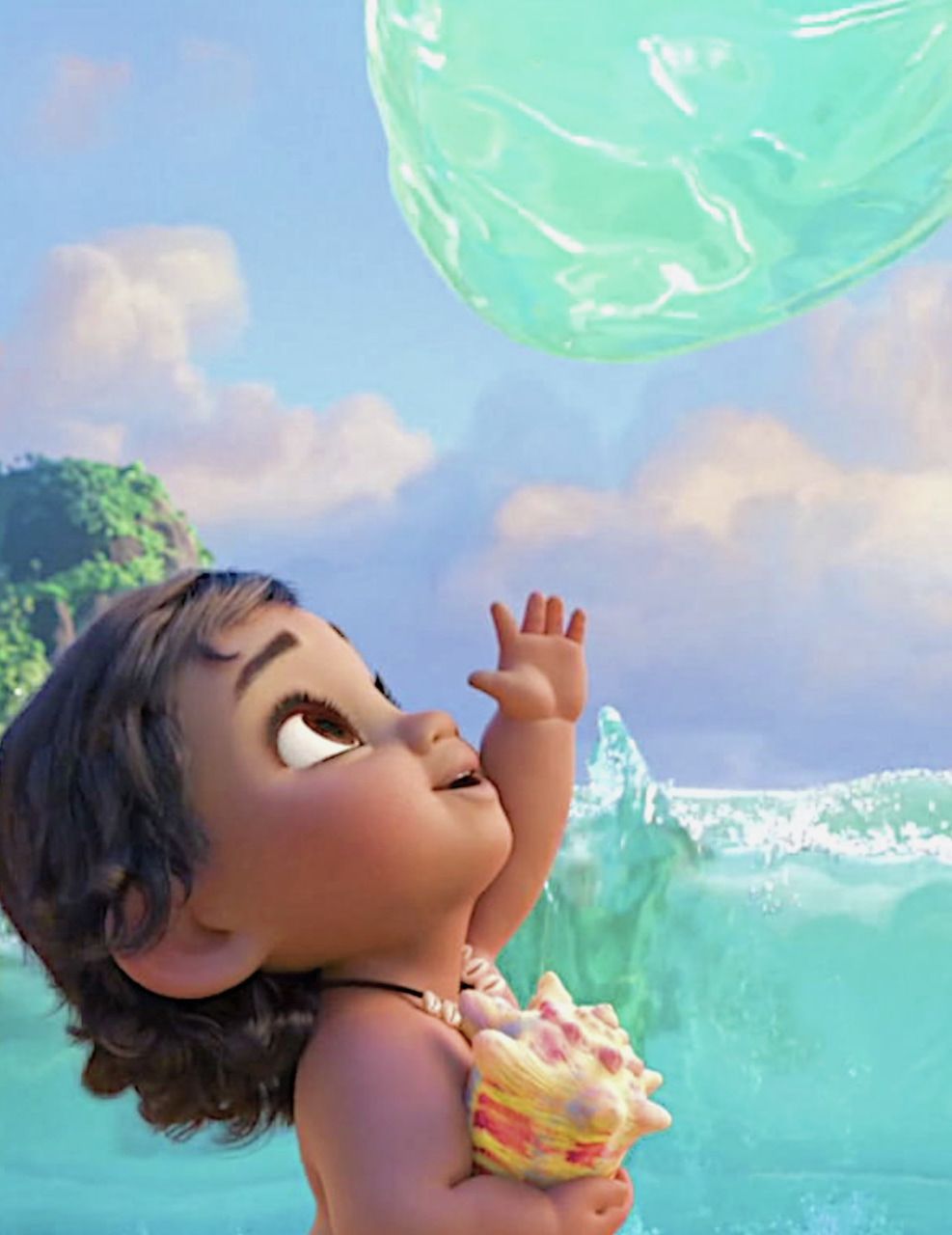 Moana bambina, oceano, 987x1280 Full HD Verticale, Samsung Galaxy