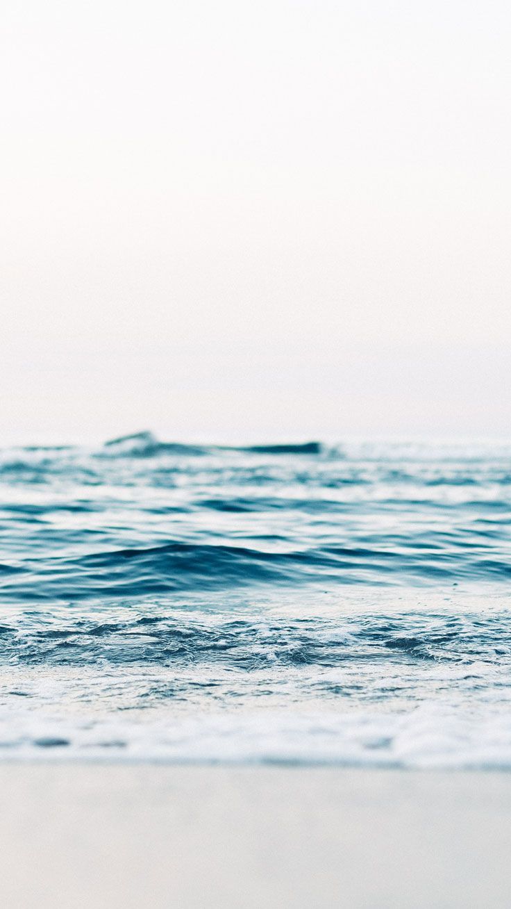 Onde oceano azzurro chiaro, 736x1308 Verticale, Telefono