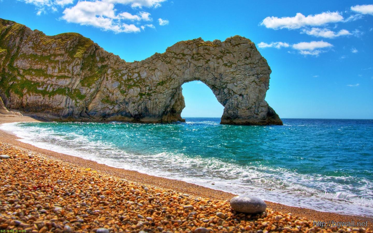 Arco roccioso sulla spiaggia oceano, 1440x900 720p, Monitor Gaming