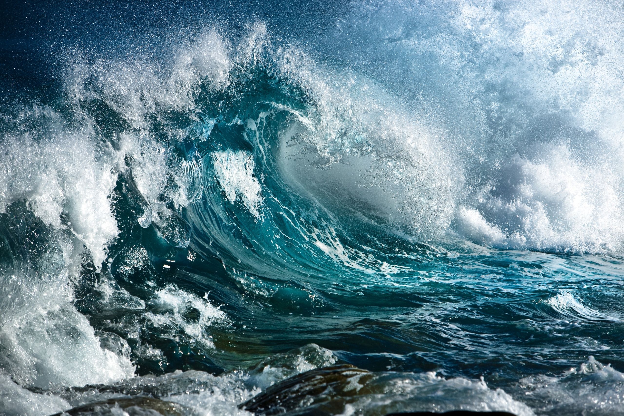 Onda oceanica blu turchese, 2560x1707 2K, PC Desktop