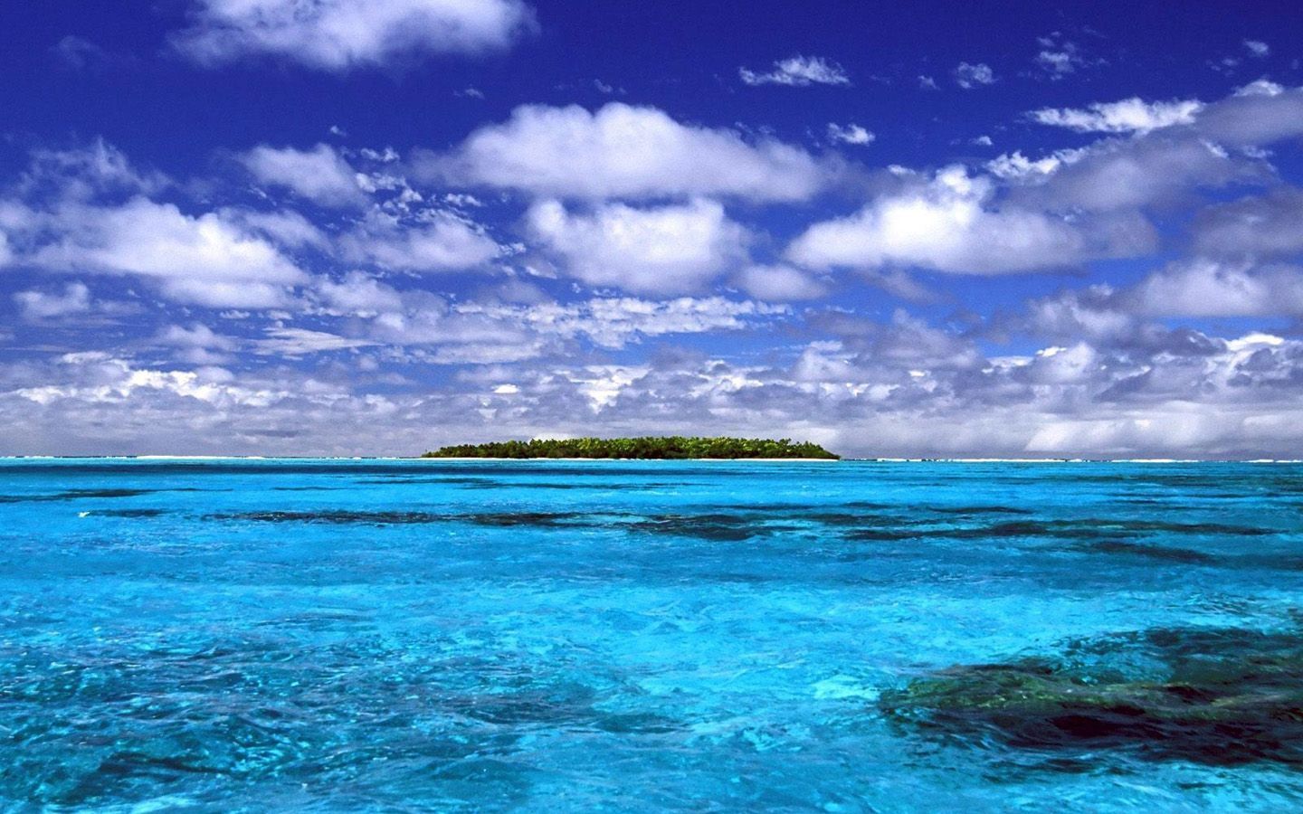 Isola tropicale oceano turchese, 1440x900 HD, PC Desktop