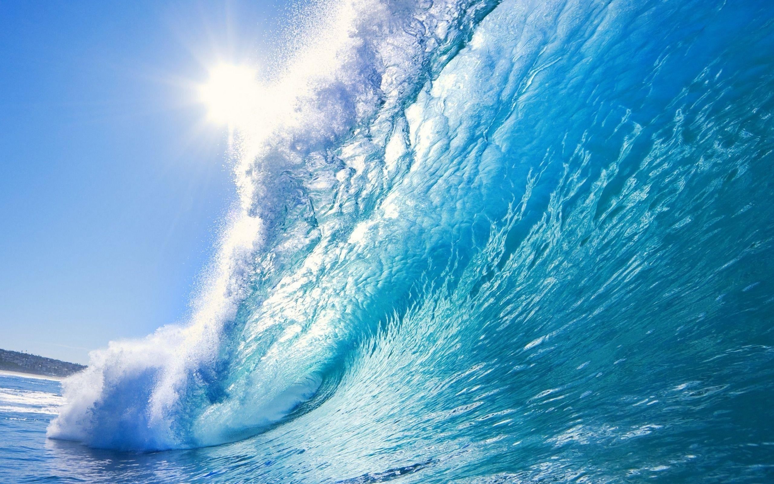 Onda oceanica blu turchese, 2560x1600 2K+, PC Desktop