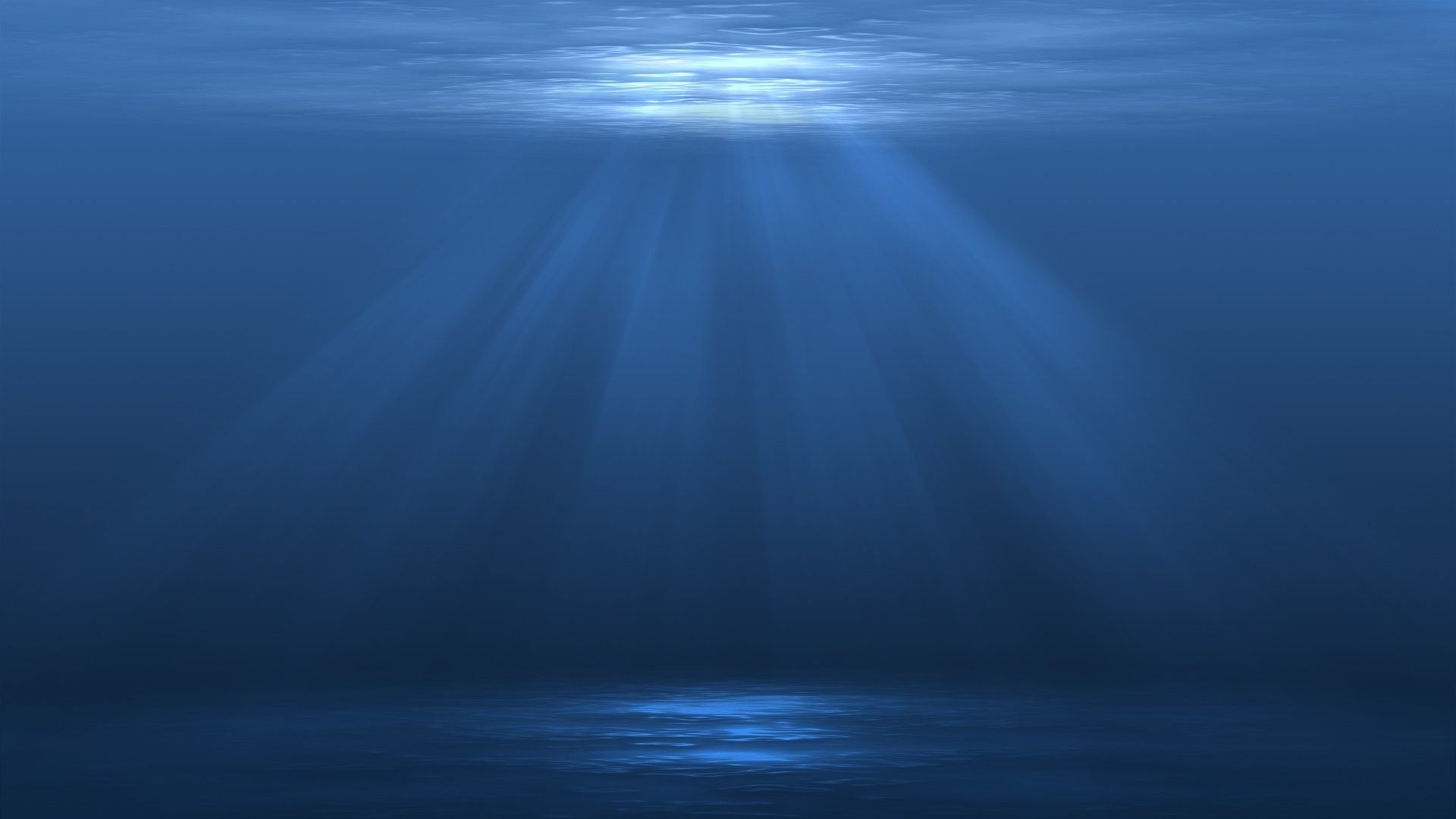 Raggi di luce subacquei blu, 1920x1080 Full HD, Desktop