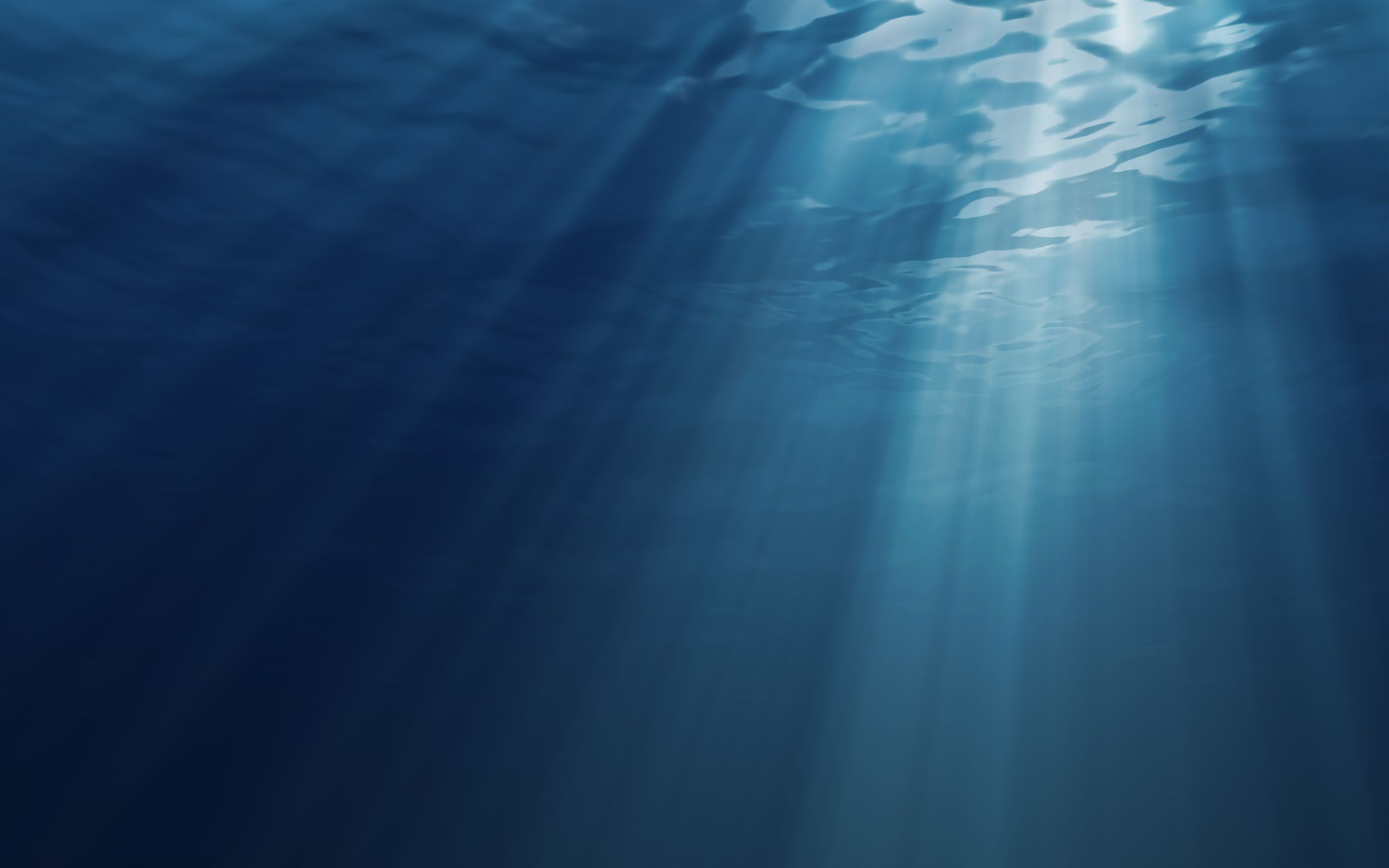 Raggi di luce sottomarini blu, 2560x1600 2K, Desktop