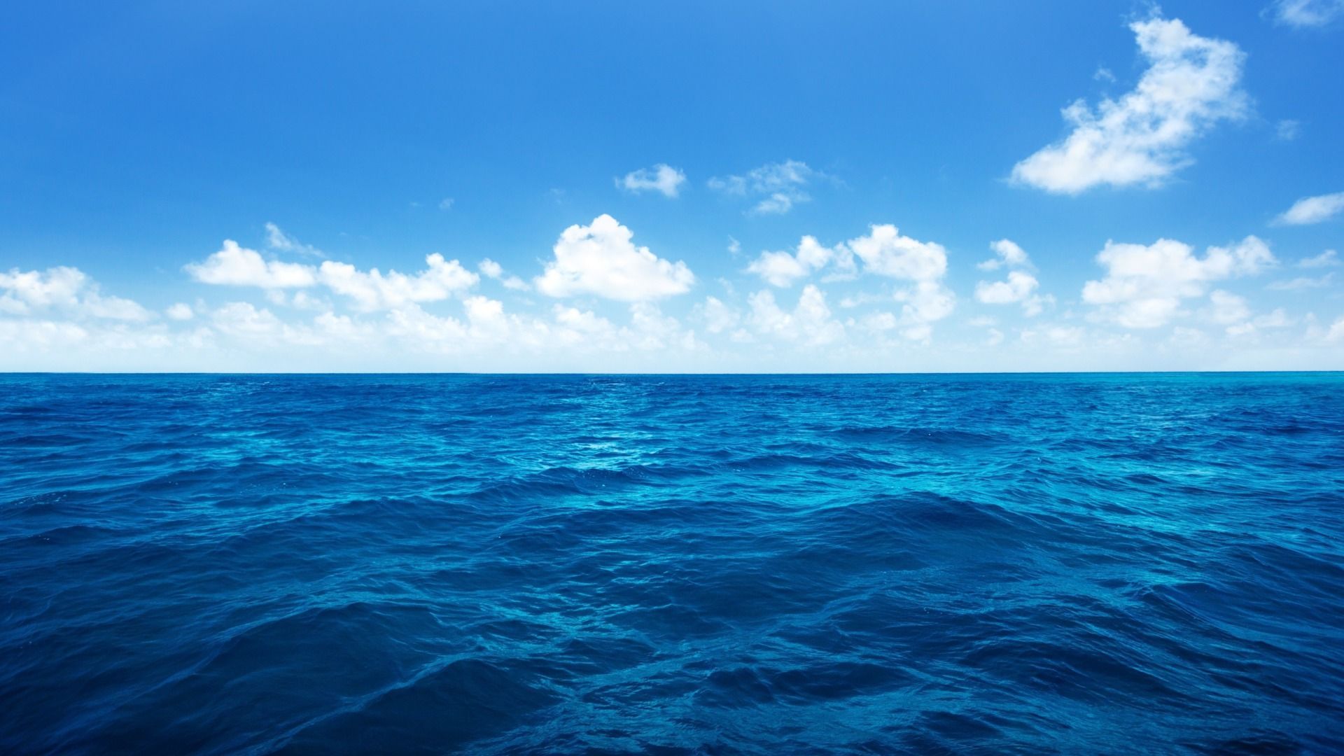 Oceano blu e cielo, 1920x1080 Full HD 1080p, PC