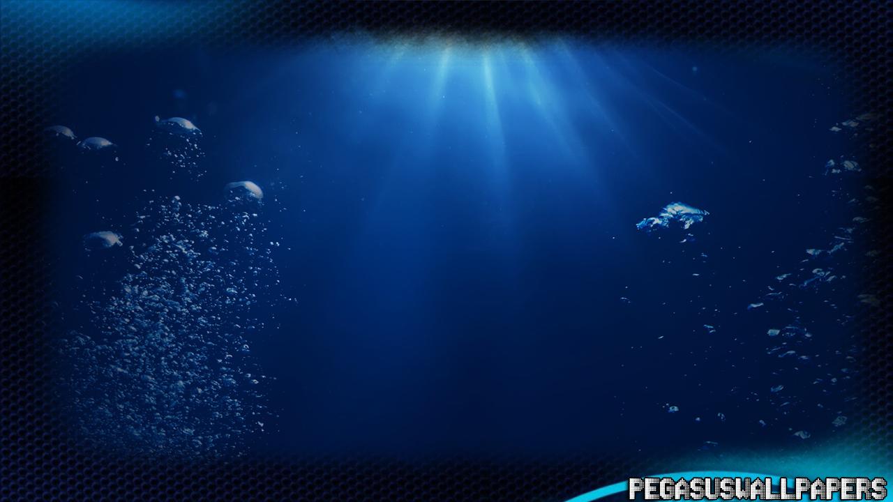 Oceano profondo con bolle, 1280x720 720p, Laptop