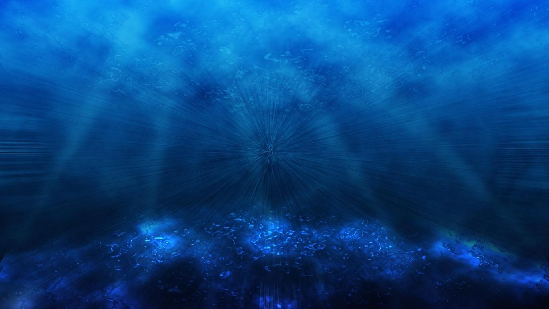 Raggi di luce sottomarini blu, 1920x1080 1080p, Desktop