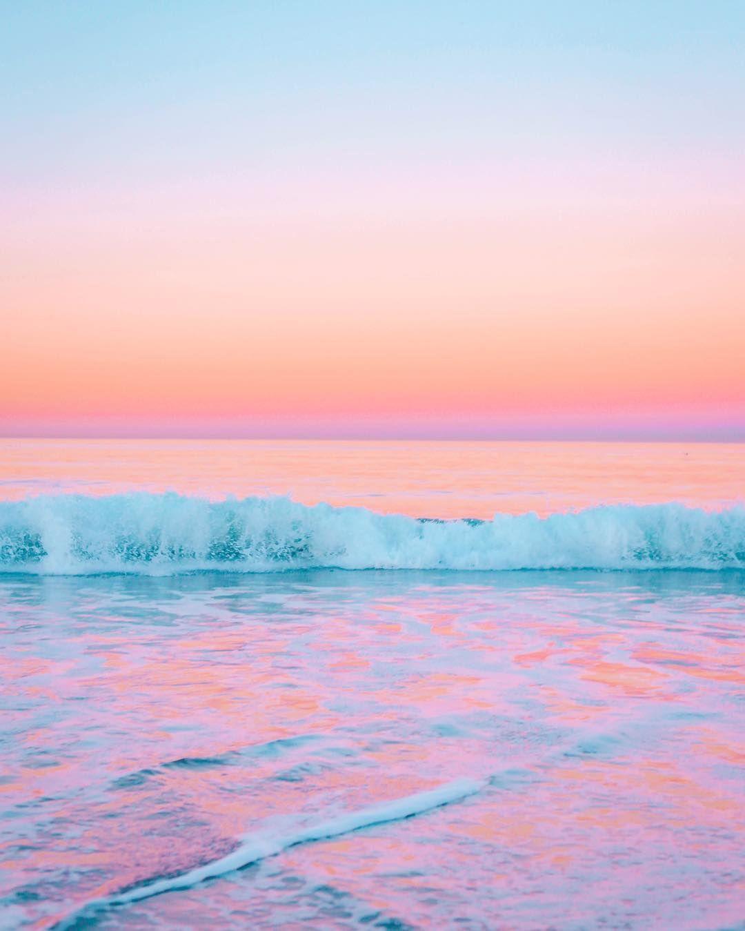 oceano pastello al tramonto, 1080x1349 Full HD Verticale, iPhone