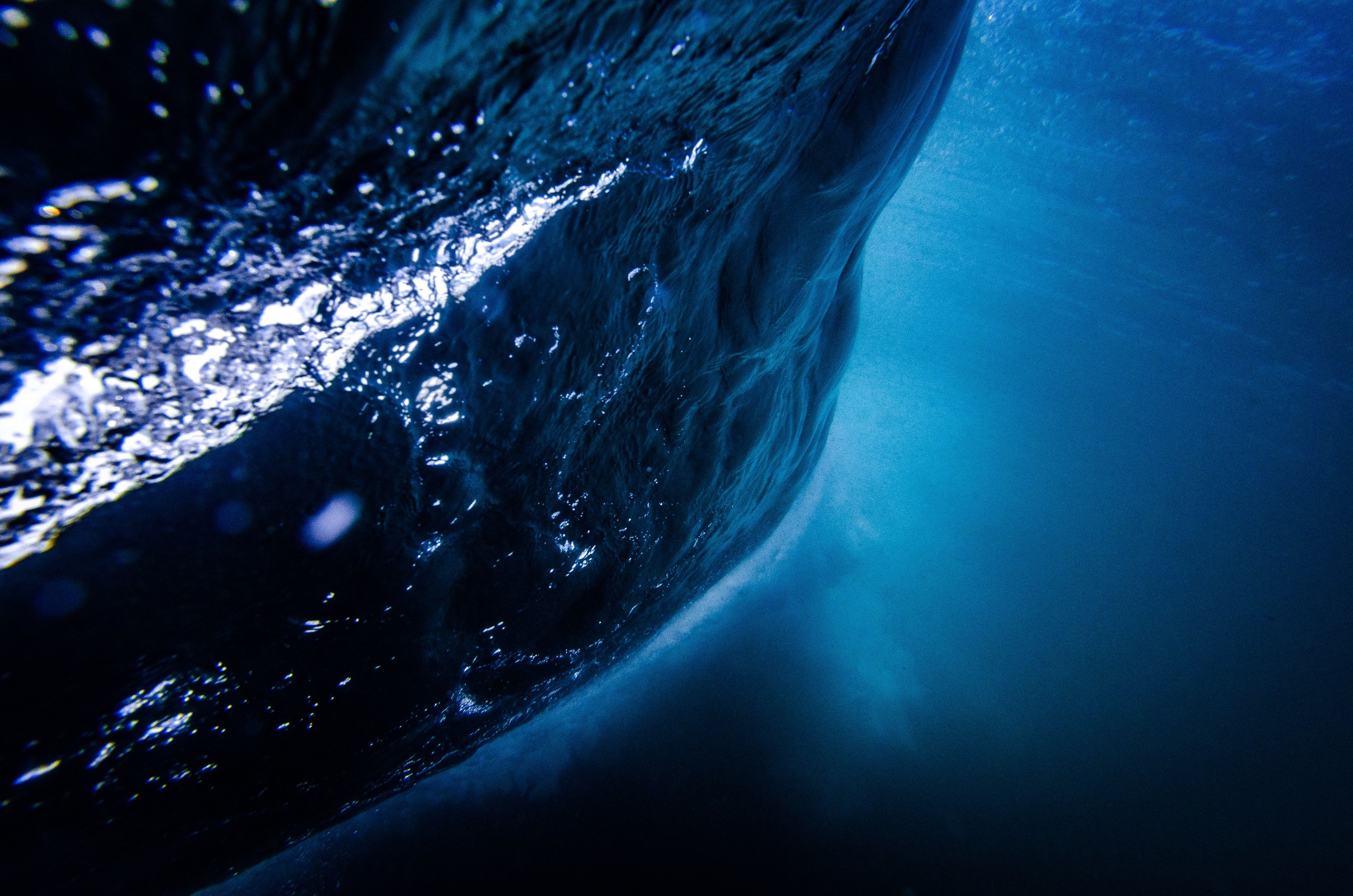 Onda oceano blu scuro, 4000x2649 UHD, PC 4K