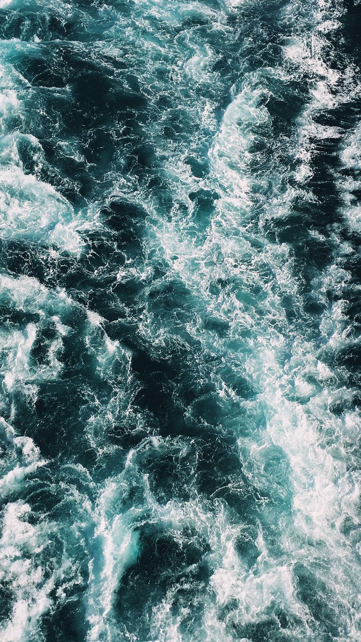 Onde oceano vista aerea, 736x1308 Verticale, Android