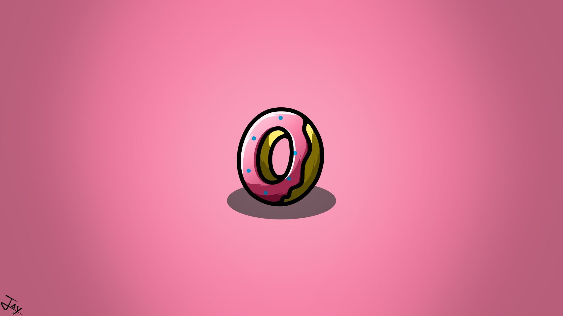 Ciambella logo Odd Future rosa, 1920x1080 1080p, Desktop