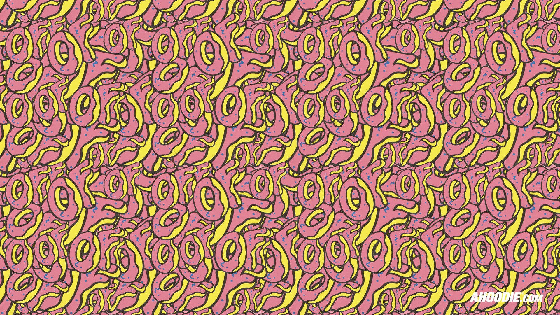 Pattern donut Odd Future, 1920x1080 Full HD 1080p, PC Desktop