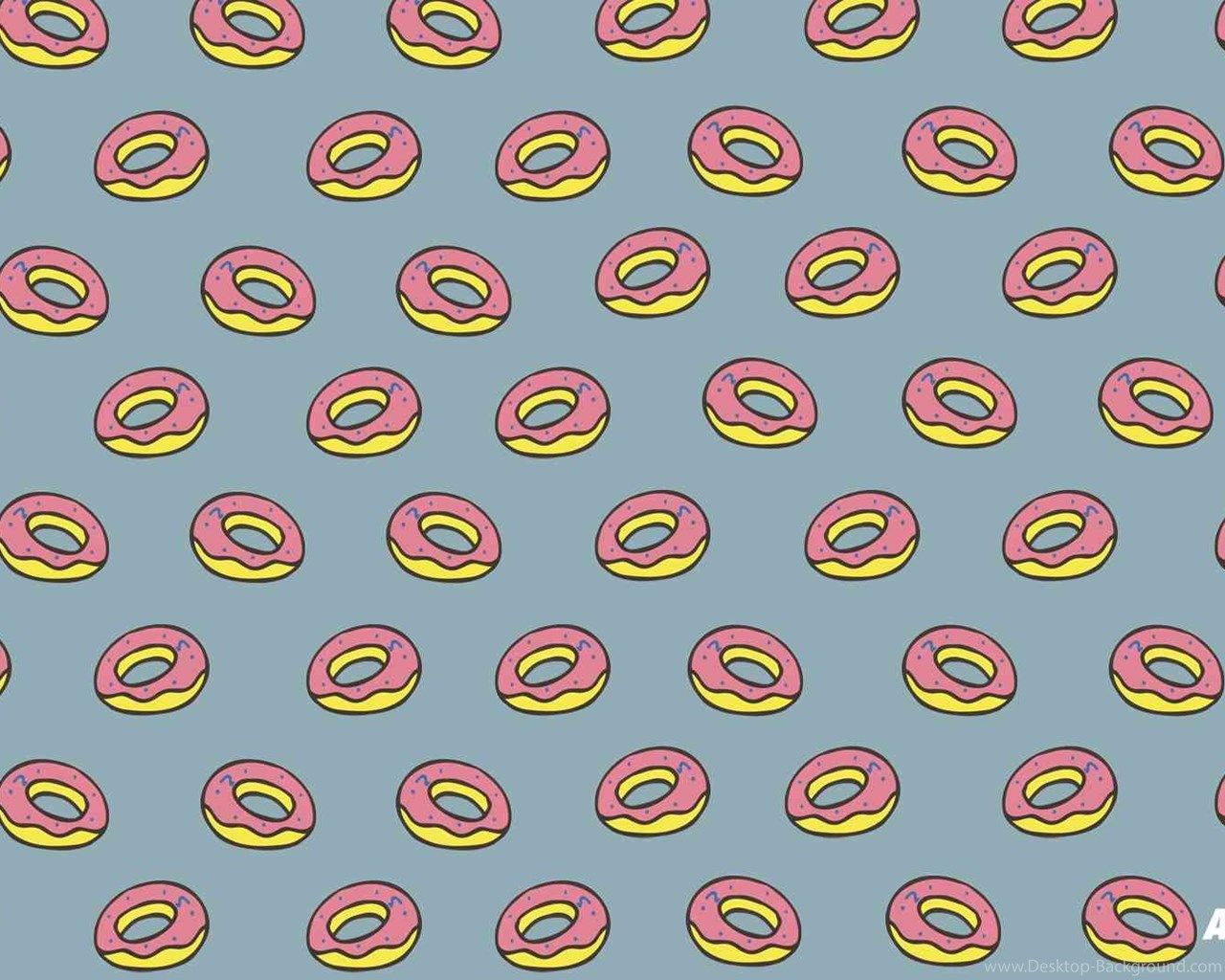 Pattern ciambelle rosa Odd Future, 1024x819 HD, Desktop