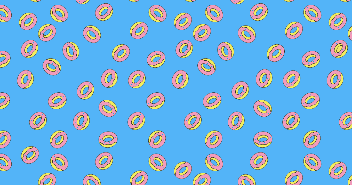 Ciambelle Odd Future su blu, 1426x1266 720p, Laptop