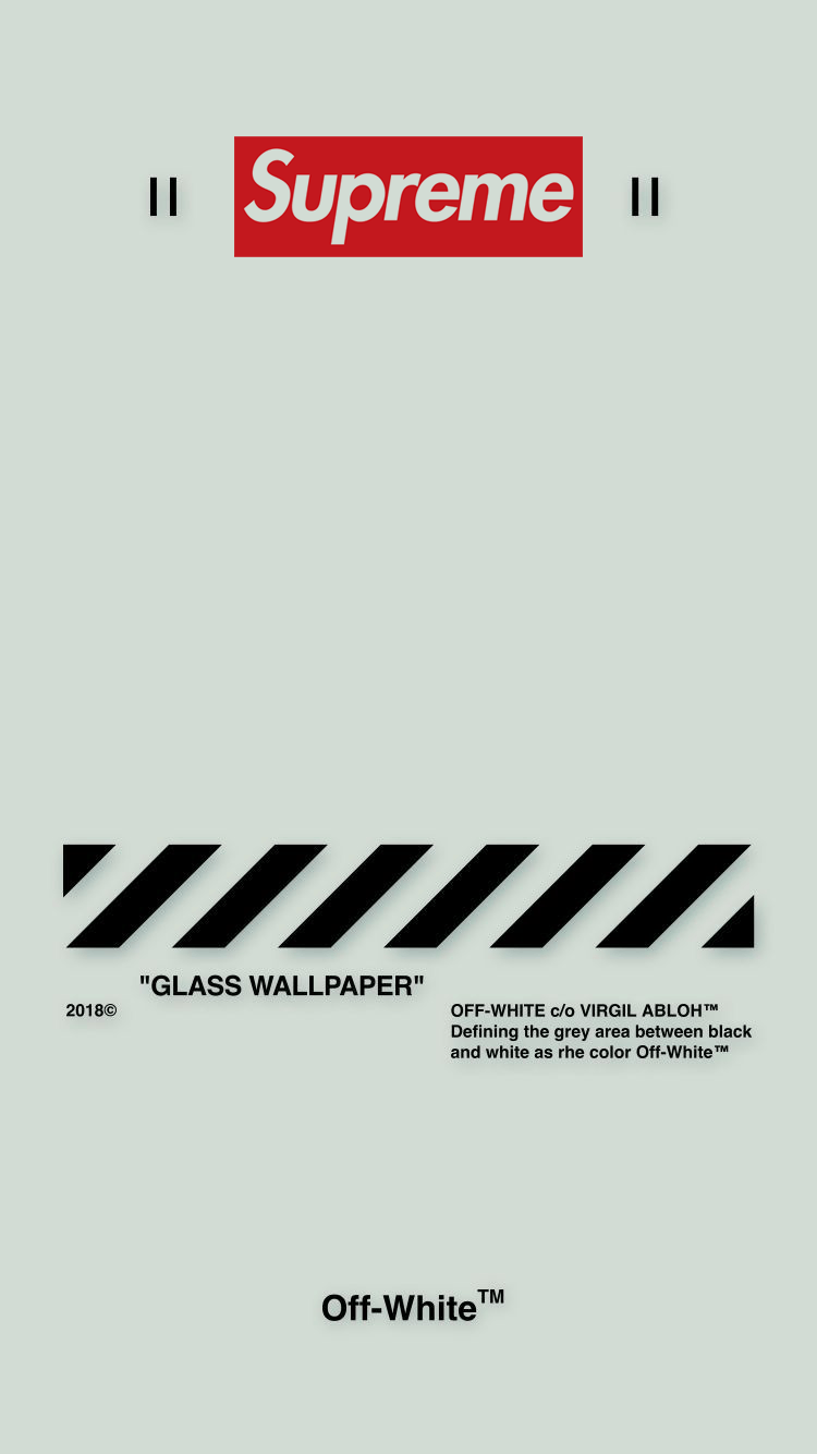 Logo Supreme e Off-White, New York, 750x1334 Full HD Verticale, iPhone