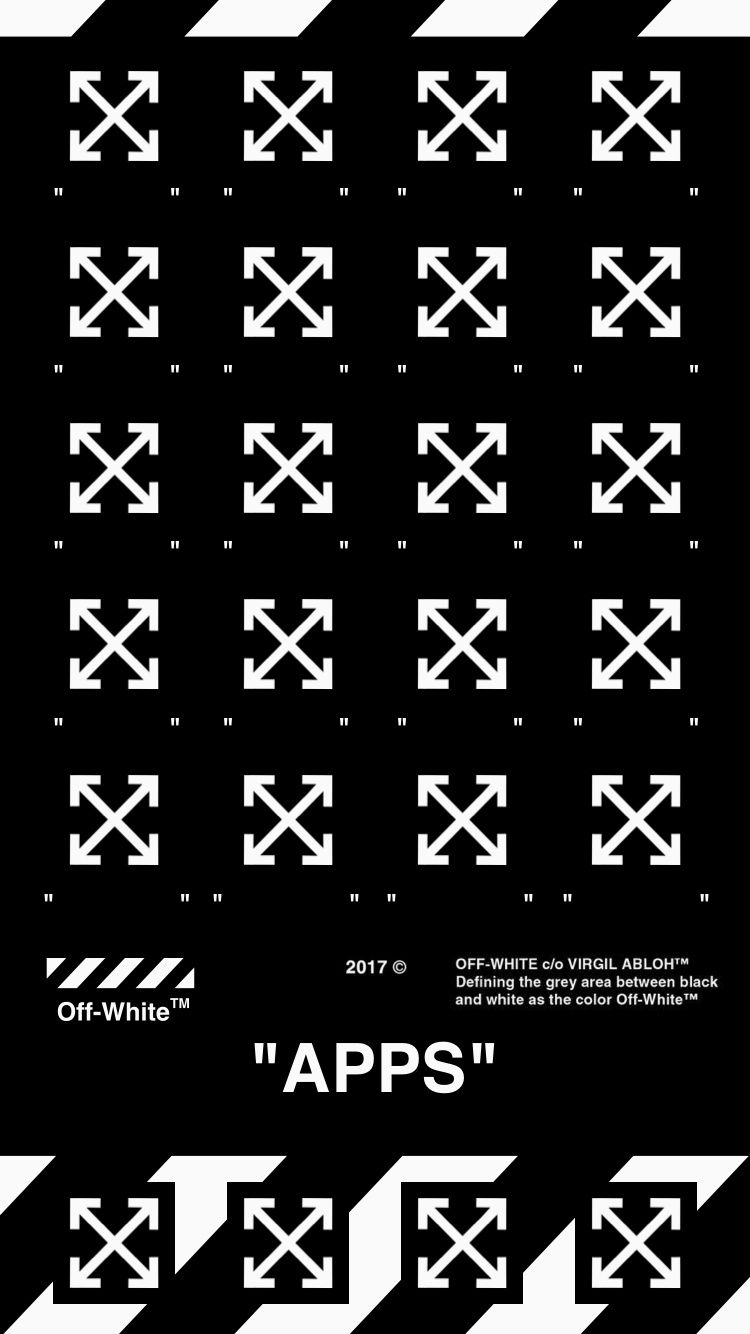 Logo Off-White virgolette testo, 899x1600 Full HD Verticale, iPhone