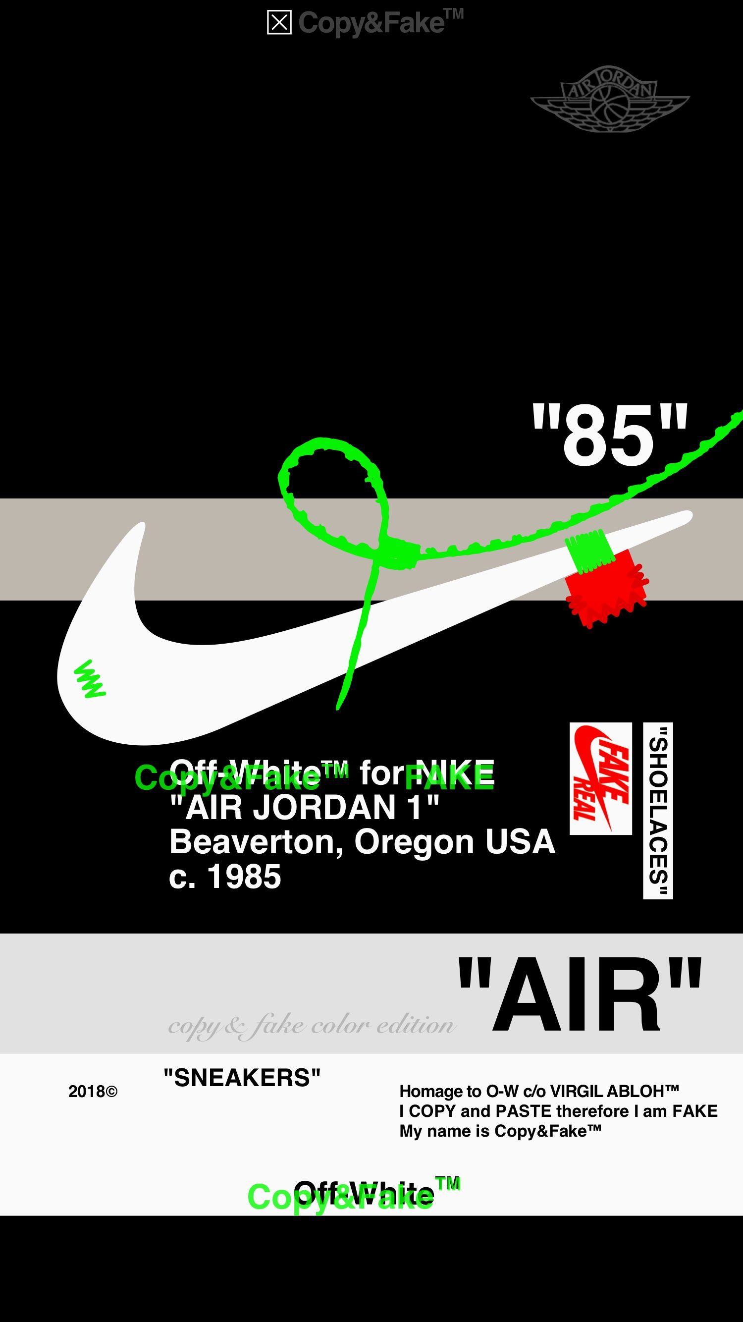 Cover iPhone Off-White Supreme, 795x1500 Verticale, Mobile