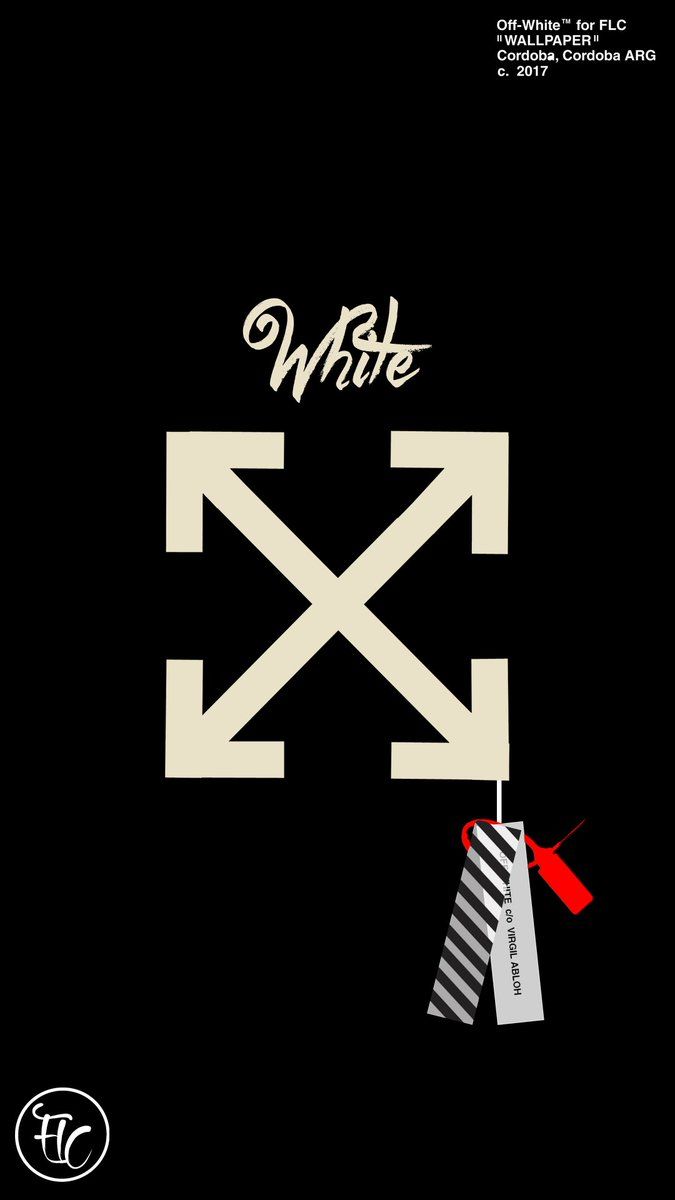 Logo Off-White frecce nere, Virgil Abloh, 675x1200 Full HD Verticale, iPhone