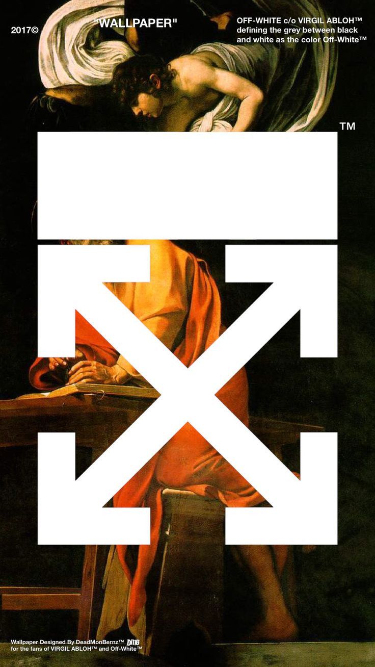 Logo Off-White freccia dipinto classico, Virgil Abloh, 736x1308 Full HD Verticale, Smartphone