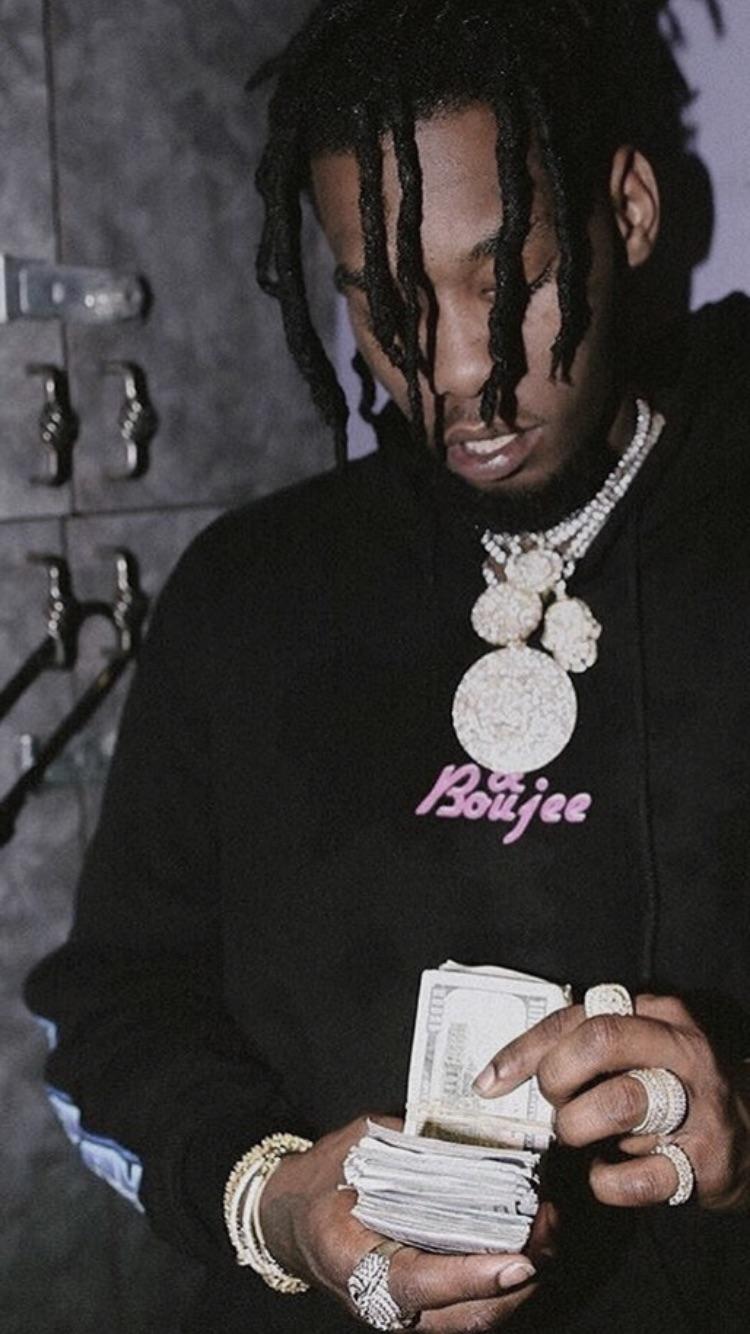 Rapper Migos con collane e contanti, 750x1334 Verticale, Telefono