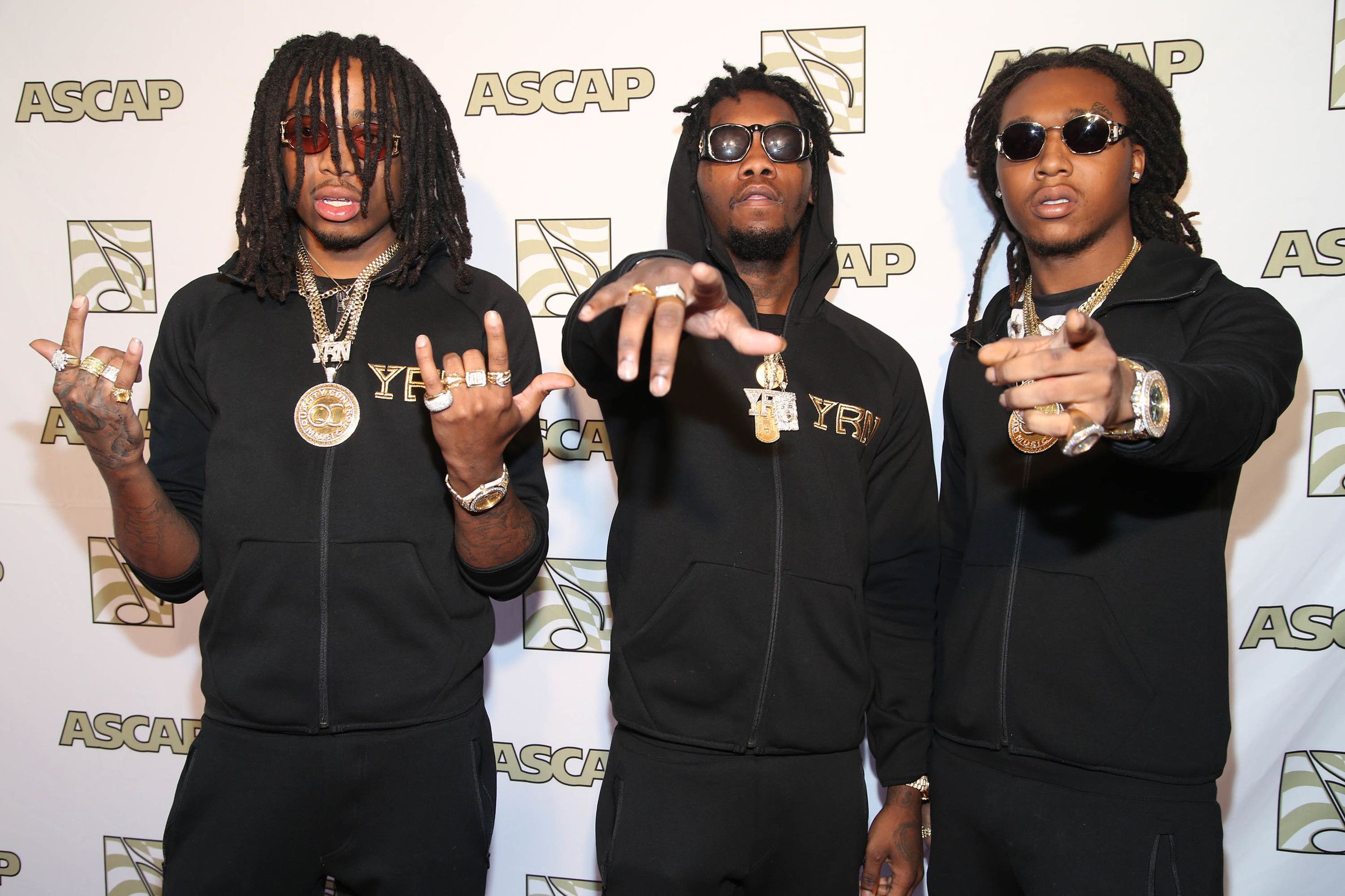 Migos gruppo rap, tute nere, 2500x1666 2K, PC Desktop