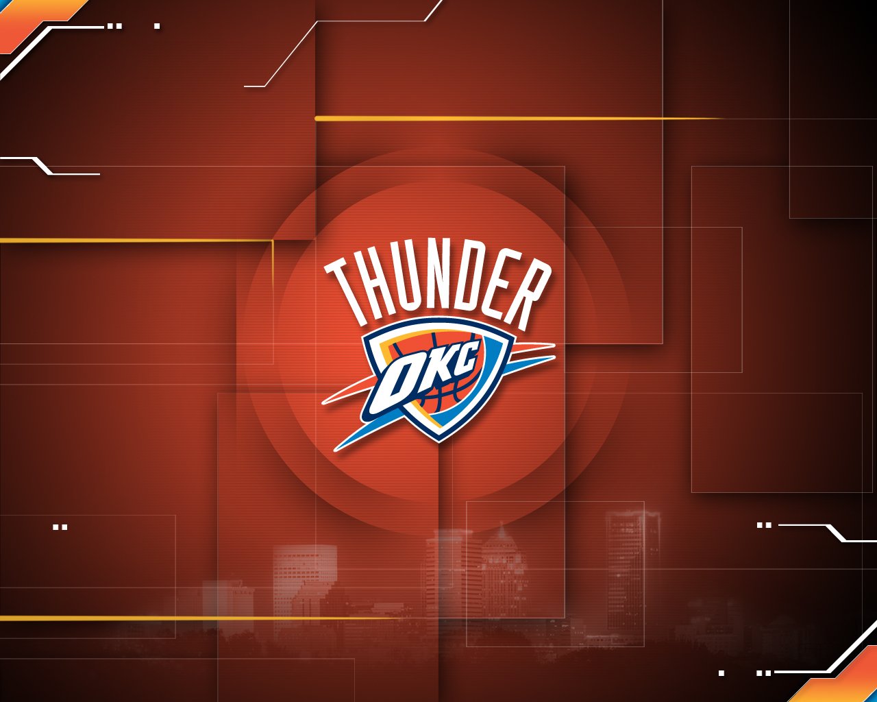 Logo OKC Thunder, 1280x1024 720p, MacBook Air