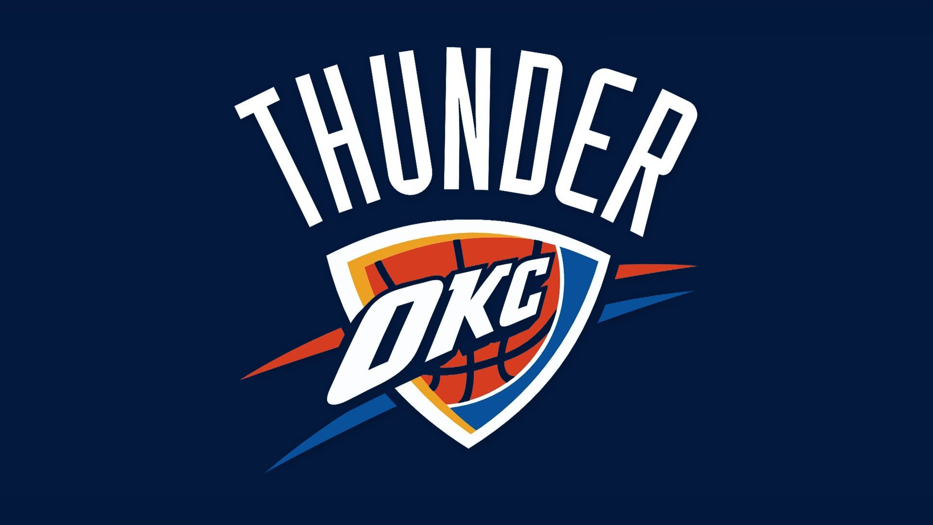 Logo OKC Thunder, 1920x1080 Full HD 1080p, PC Desktop