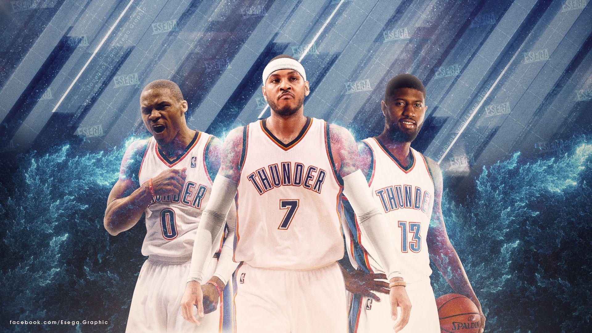 Giocatori OKC Thunder basket, 1920x1080 1080p, PC