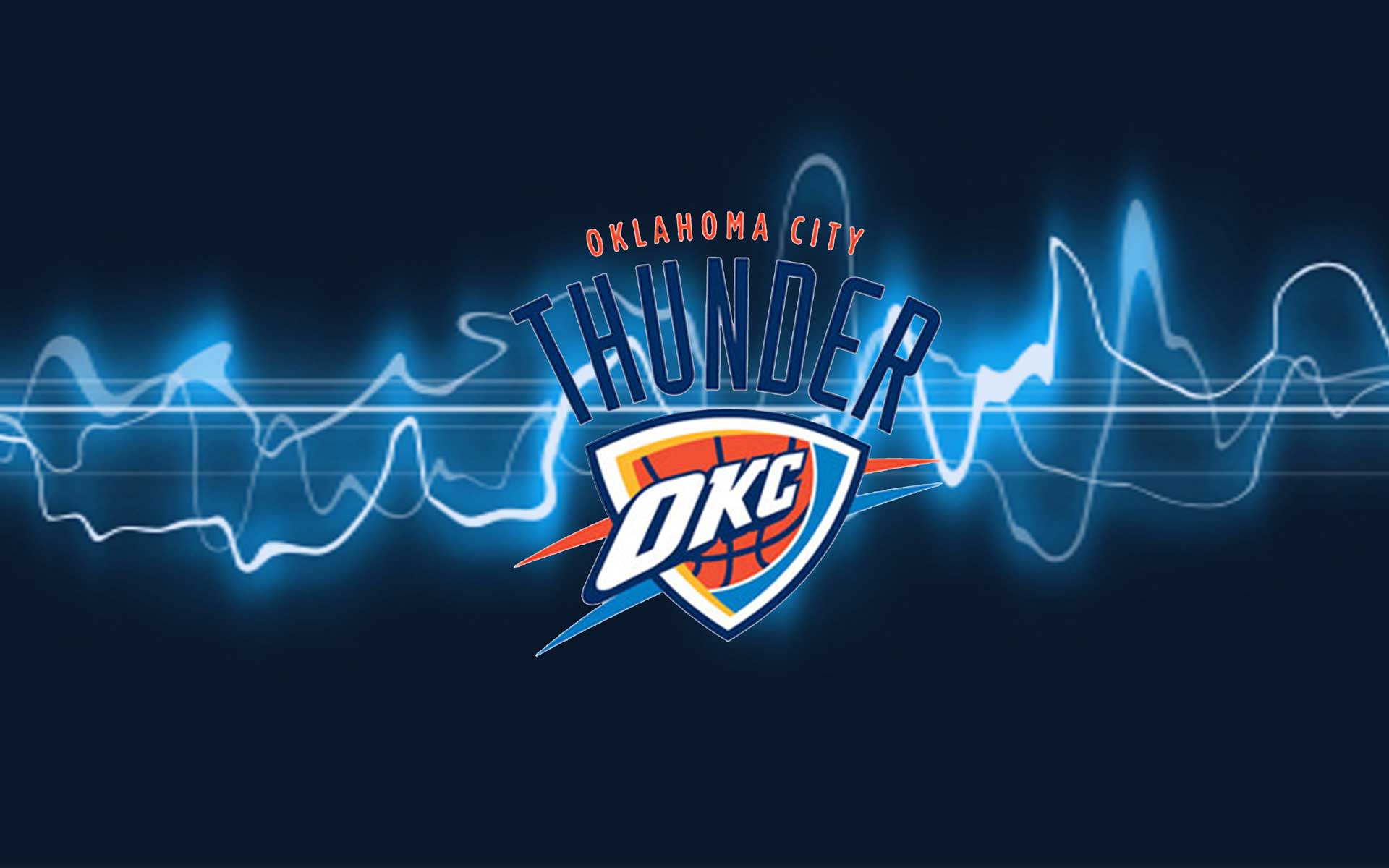 Logo OKC Thunder blu, 1920x1200 WUXGA, PC