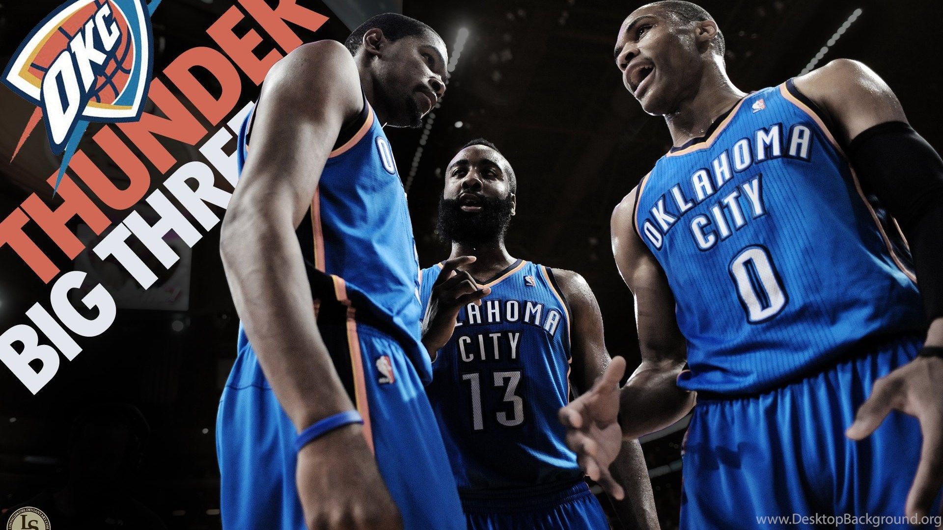 OKC Thunder Big Three, 1920x1080 1080p, Desktop