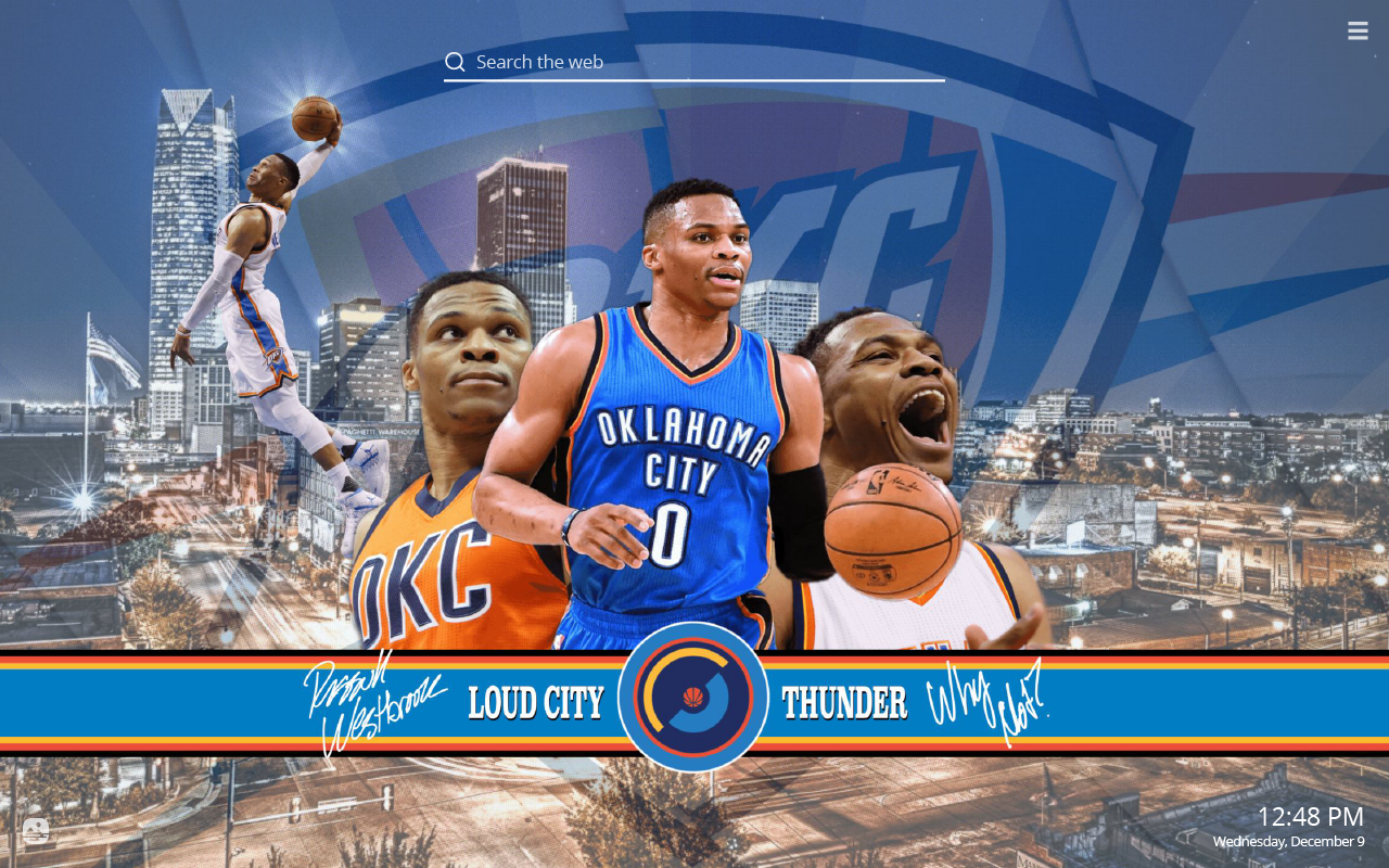 Giocatori OKC Thunder basket, 1280x800 720p, PC