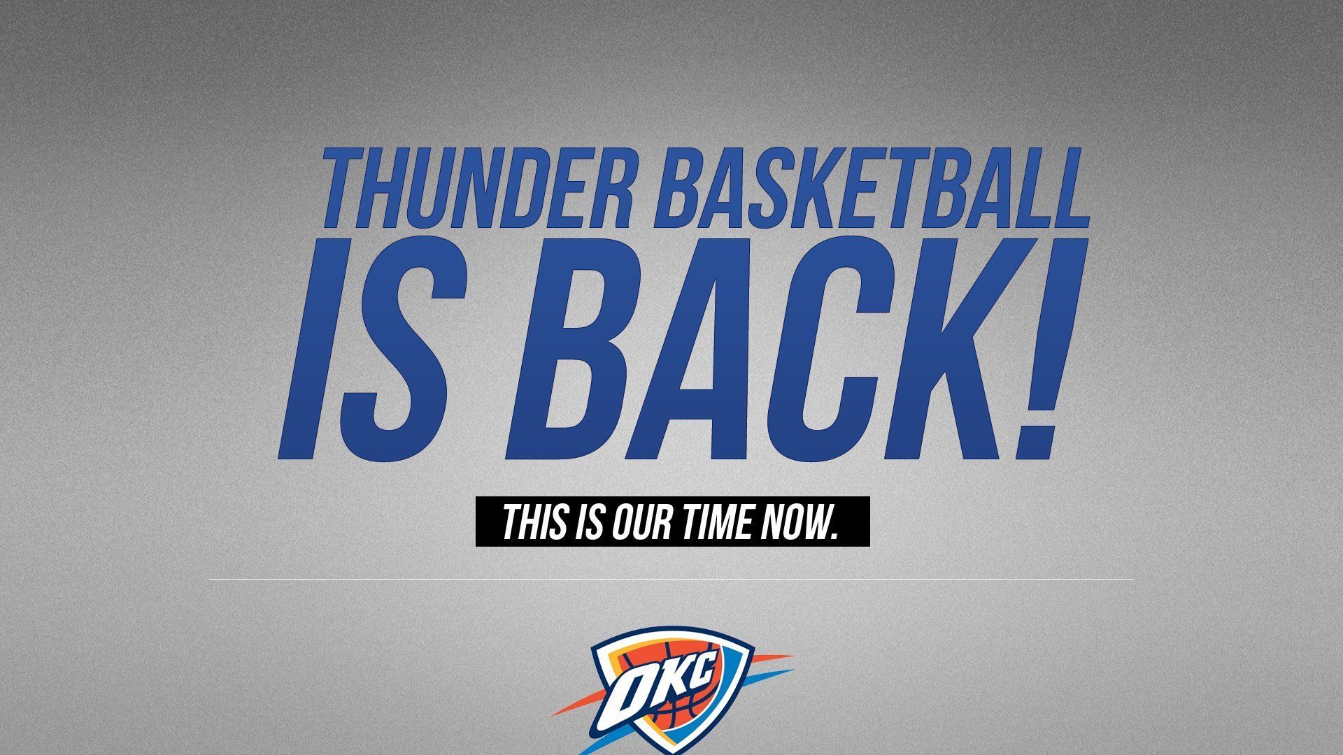 Logo OKC Thunder basket, 1920x1080 Full HD 1080p, PC Desktop