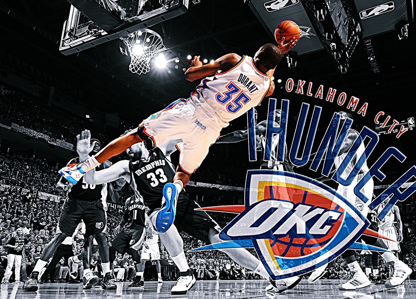 OKC Thunder logo basket, 1600x1151 HD Ready, Laptop