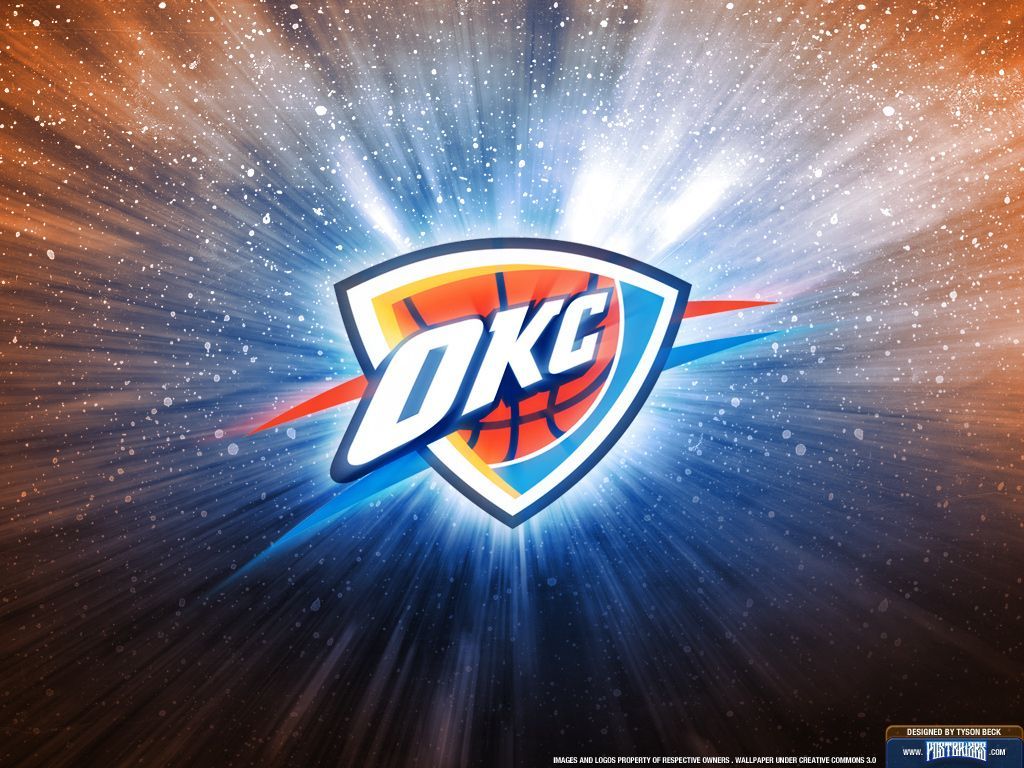 Logo OKC Thunder basket, 1024x768 HD, Laptop
