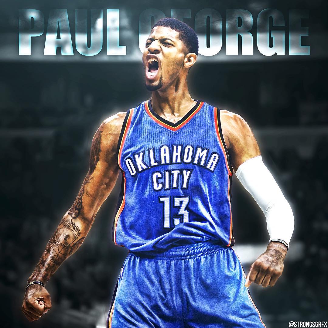 Paul George Oklahoma City Thunder, 1080x1080 HD, Desktop