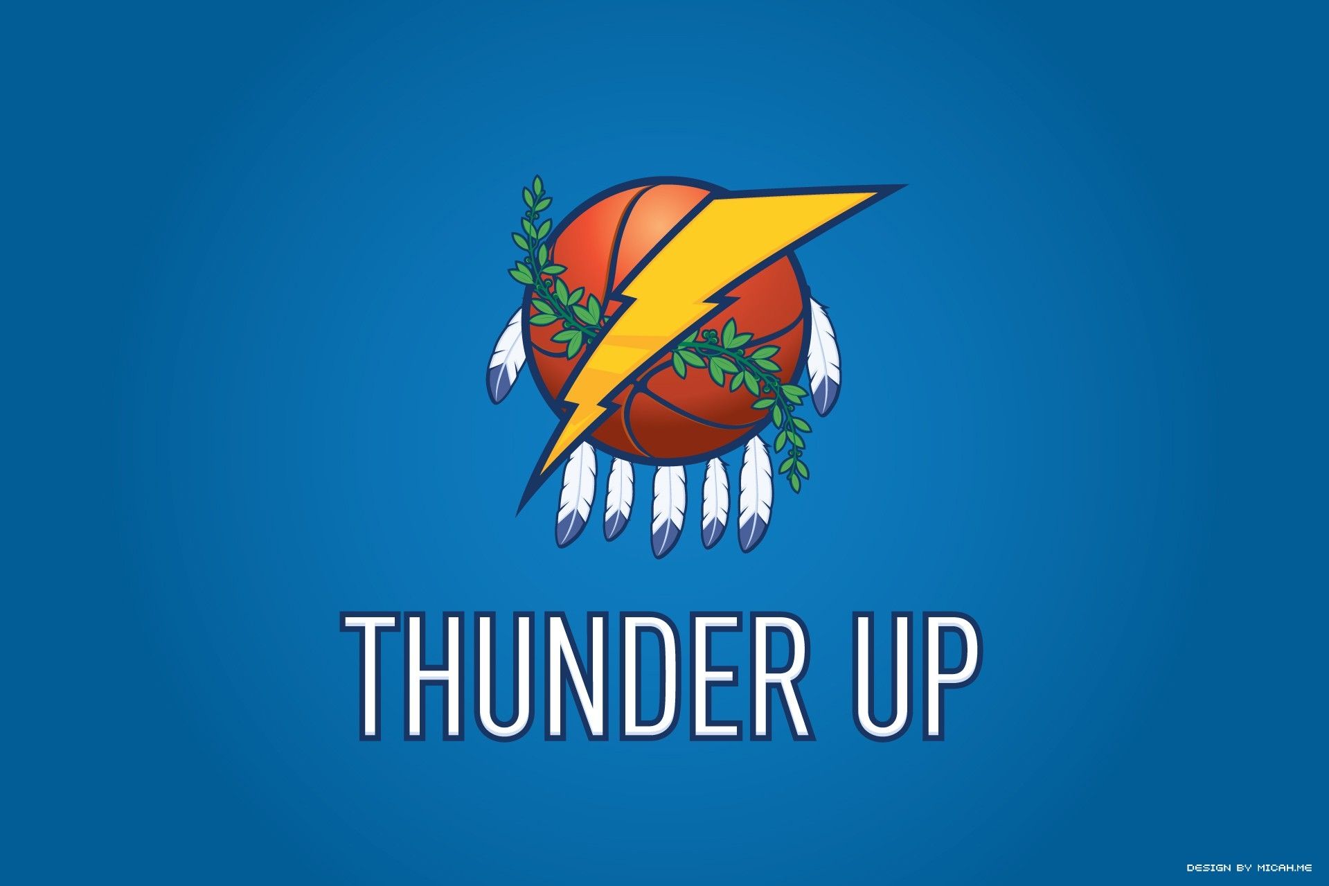 Logo OKC Thunder basket, Oklahoma City, 1919x1279 900p, Laptop