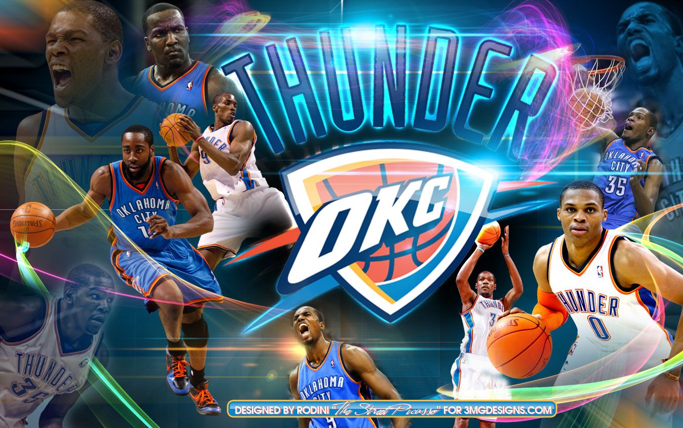 OKC Thunder giocatori basket, 1351x847 720p, Laptop