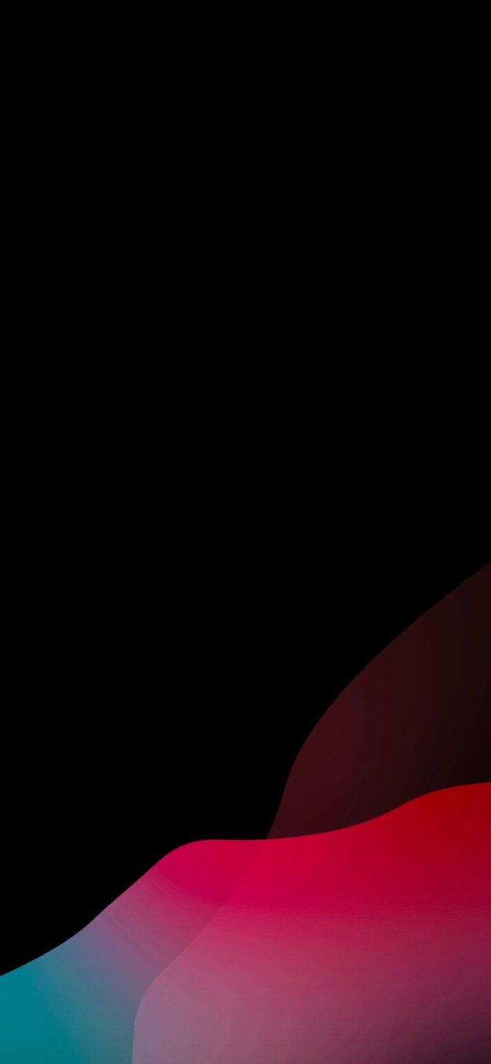 Onde astratte nero rosa, 709x1536 Full HD Verticale, iPhone