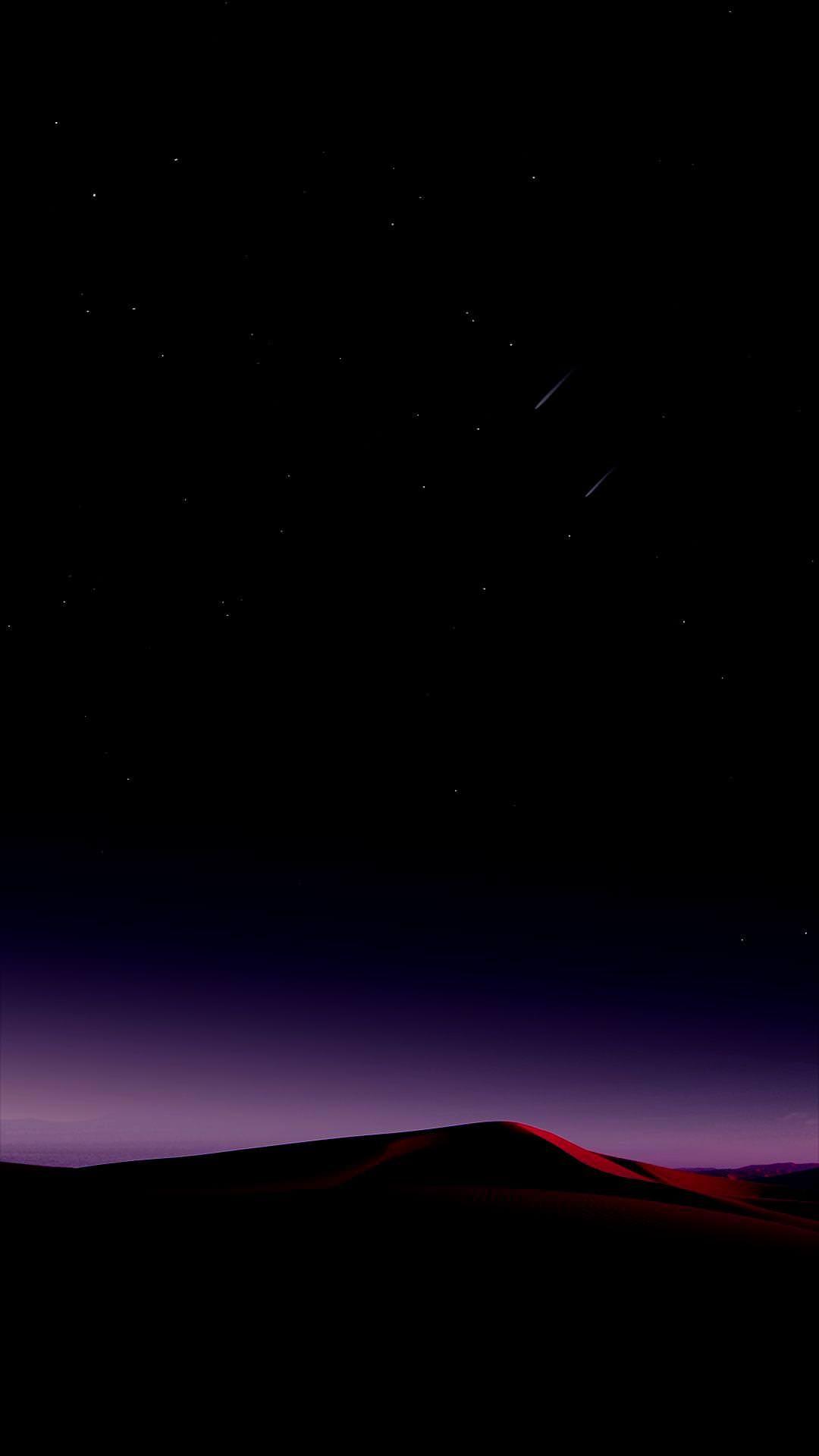 Duna al crepuscolo, sfondo nero, 1080x1920 Verticale, Mobile