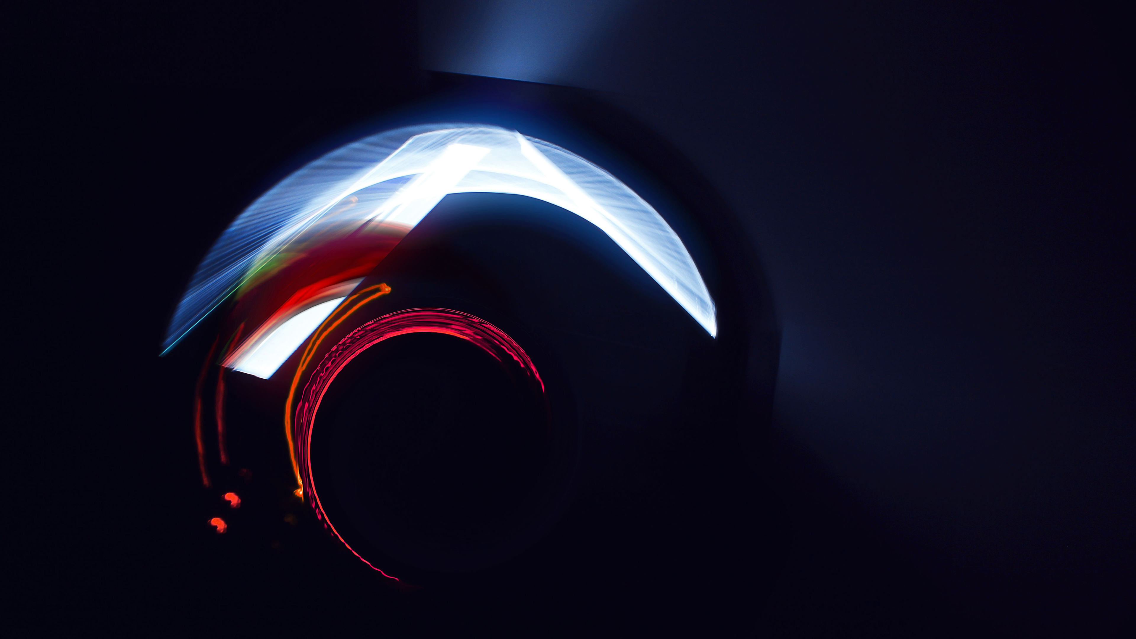 Forma astratta luce curva scuro, 3840x2160 4K Ultra HD, Monitor 4K