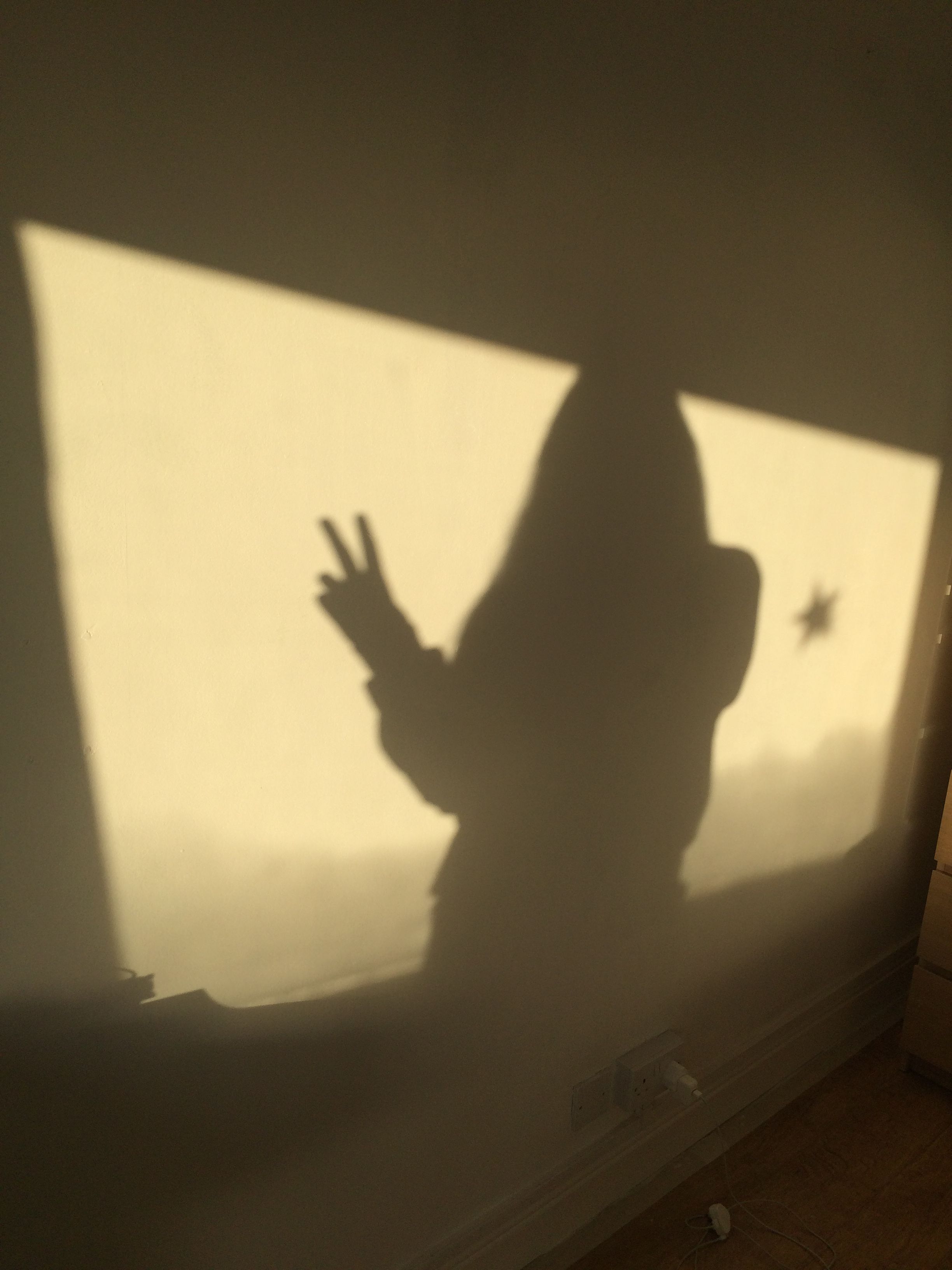 Ombra persona su parete, 2448x3264 Full HD Verticale, Smartphone