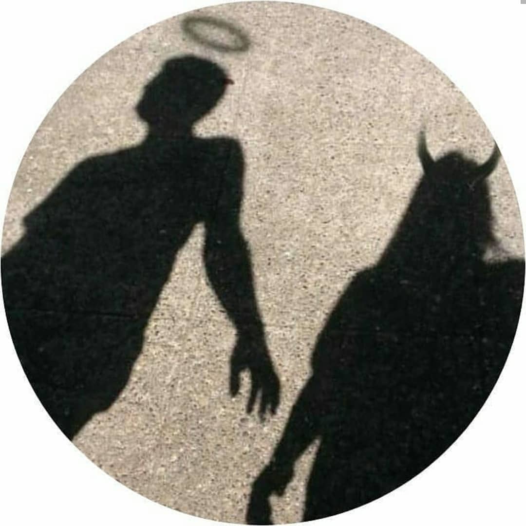 Ombra angelo e demone, 1080x1080 HD, Laptop