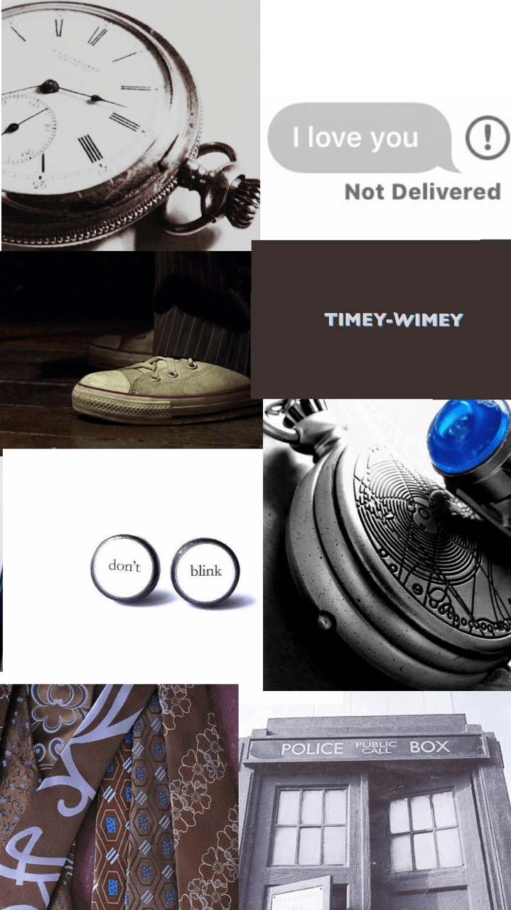 Doctor Who Timey Wimey collage, 719x1280 Full HD Verticale, iPhone