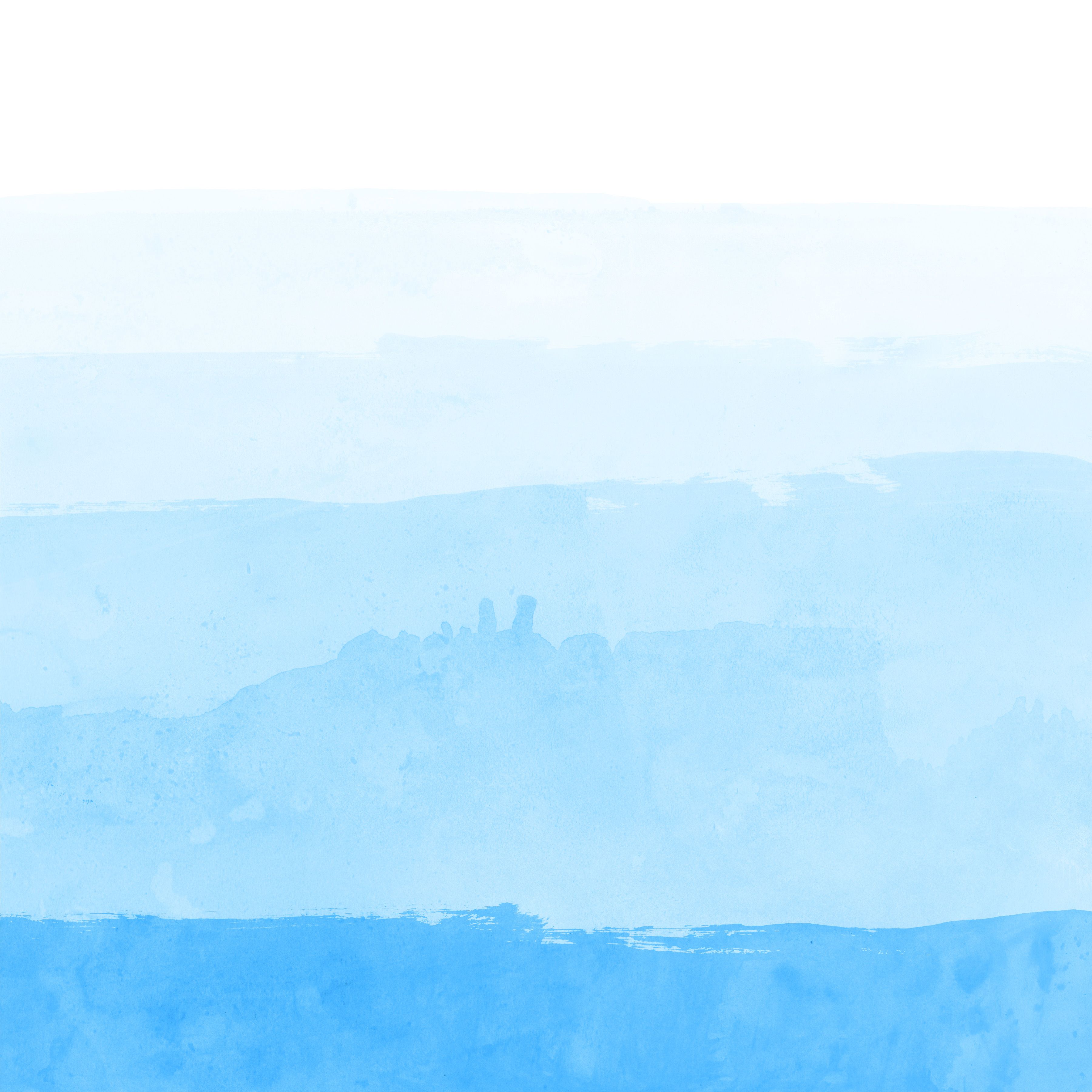 Sfumatura acquerello blu ombré, 3600x3600 2K, Desktop