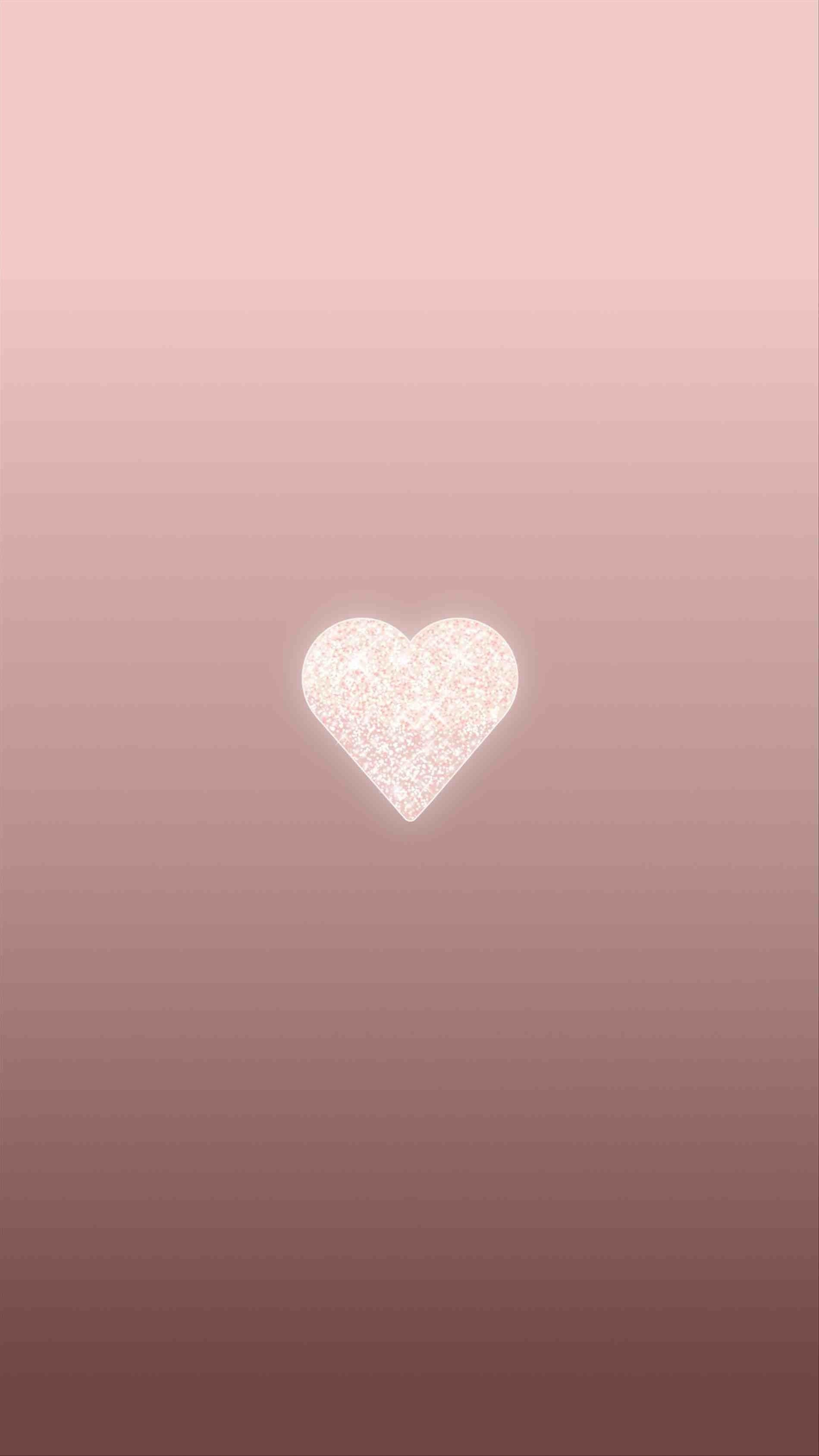 Cuore bianco sfondo ombré rosa, 1899x3377 Full HD Verticale, Smartphone