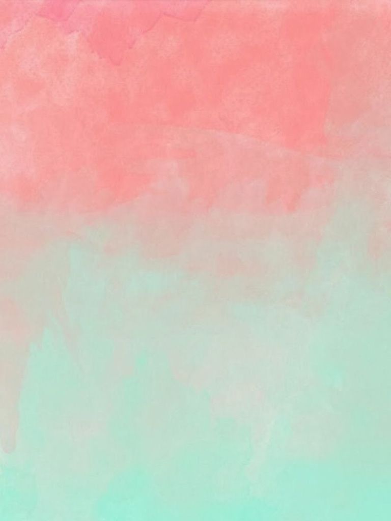 Sfondo ombré rosa e verde acqua, 768x1024 Verticale, iPad