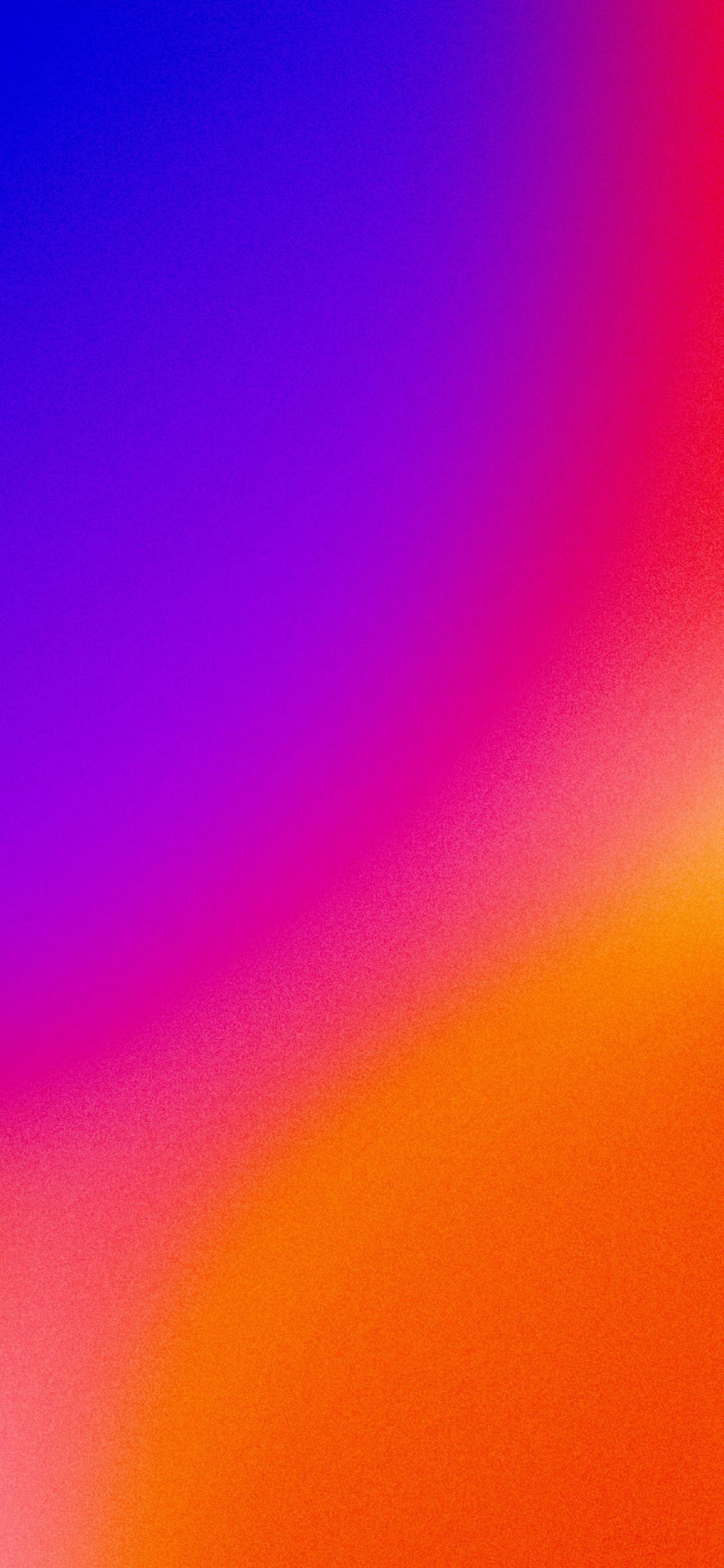 Sfumatura ombré blu arancione, 1125x2436 Full HD Verticale, iPad mini