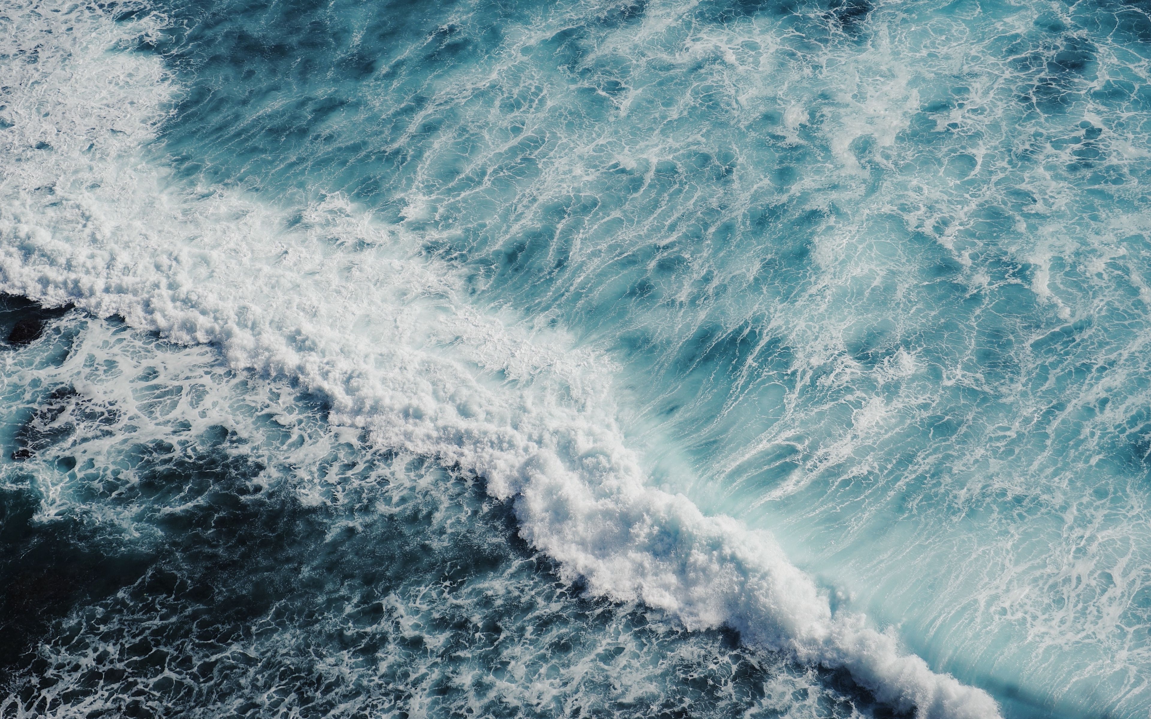 Onde oceano vista aerea, 3840x2400 4K, Desktop 4K