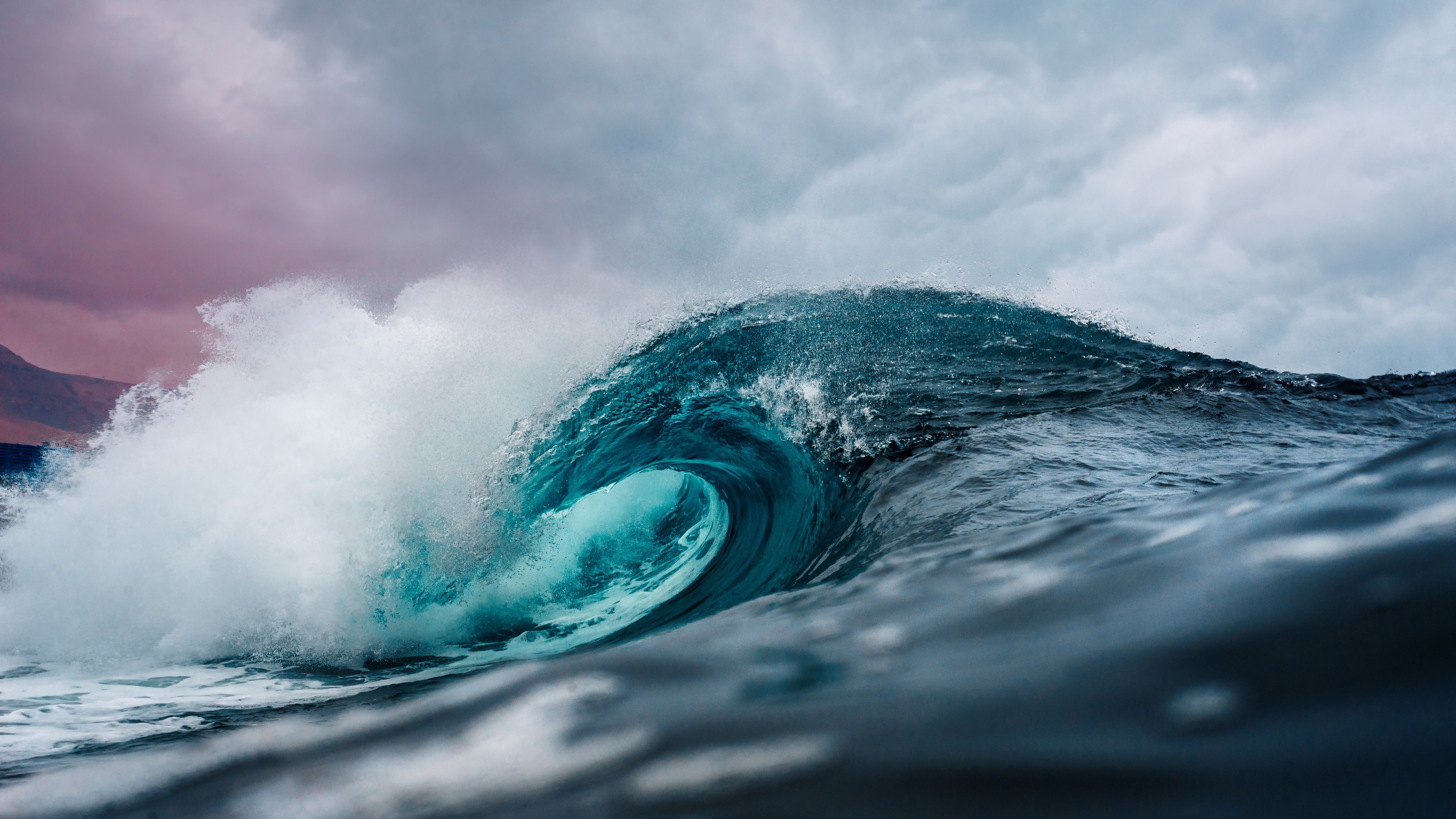 Onda oceanica blu-verde, 6016x3384 Ultra HD, 4K TV