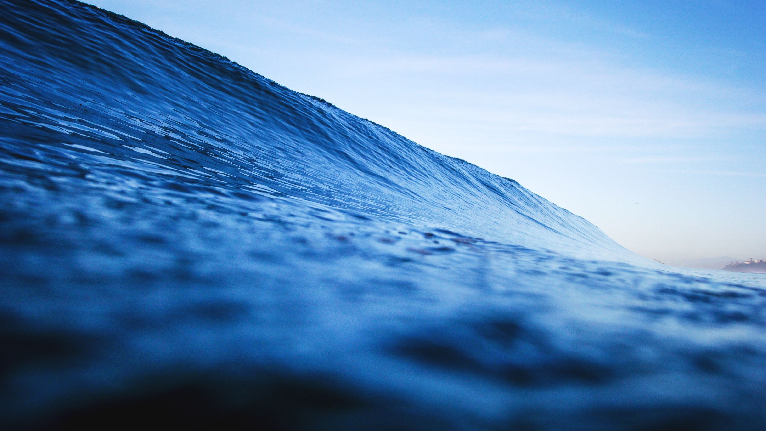 Onda oceanica blu, 3200x1800 WQXGA, Desktop